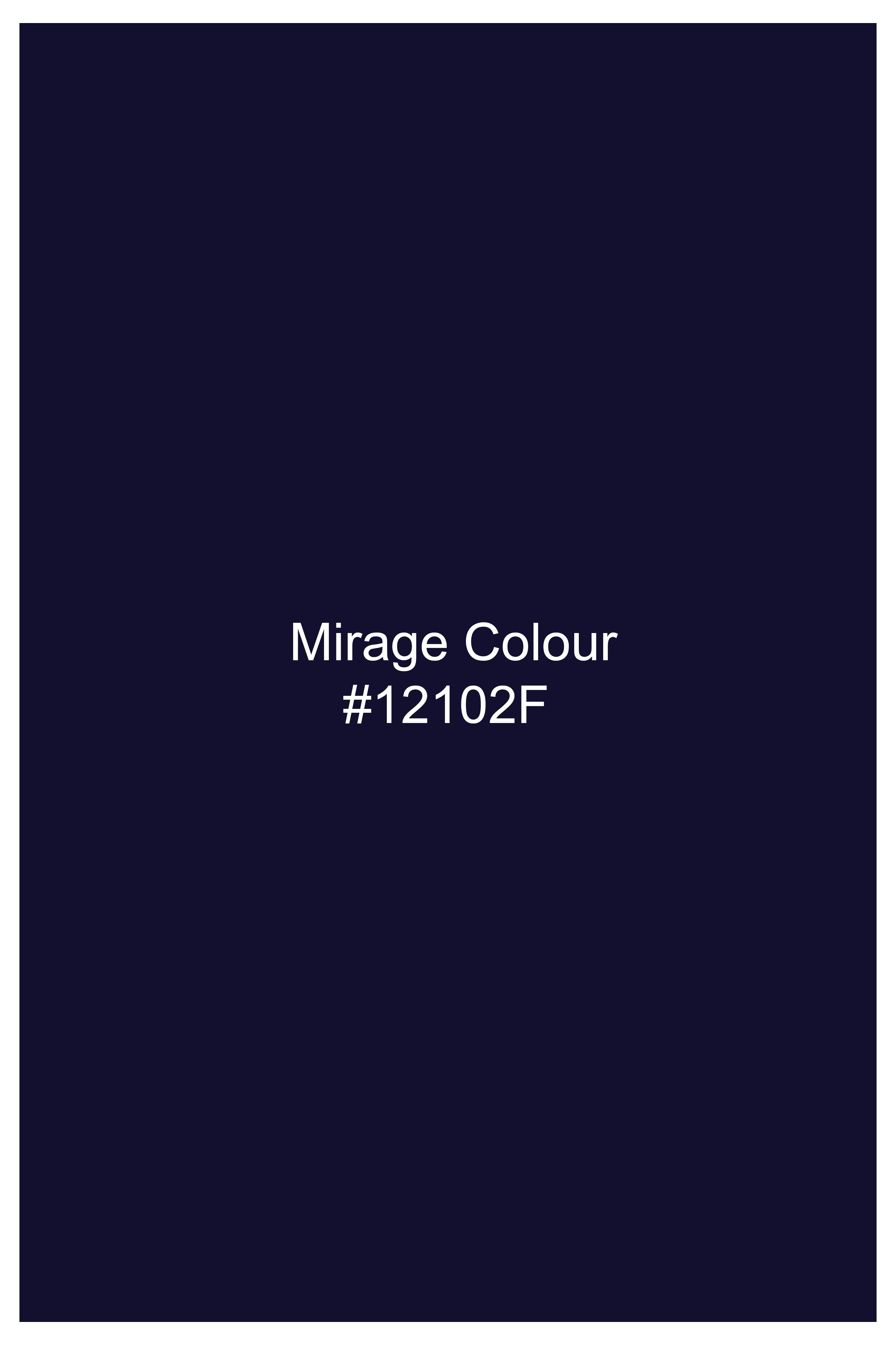Florivue-Mirage Blue Flower Thread Embroidered Designer Tuxedo Suit