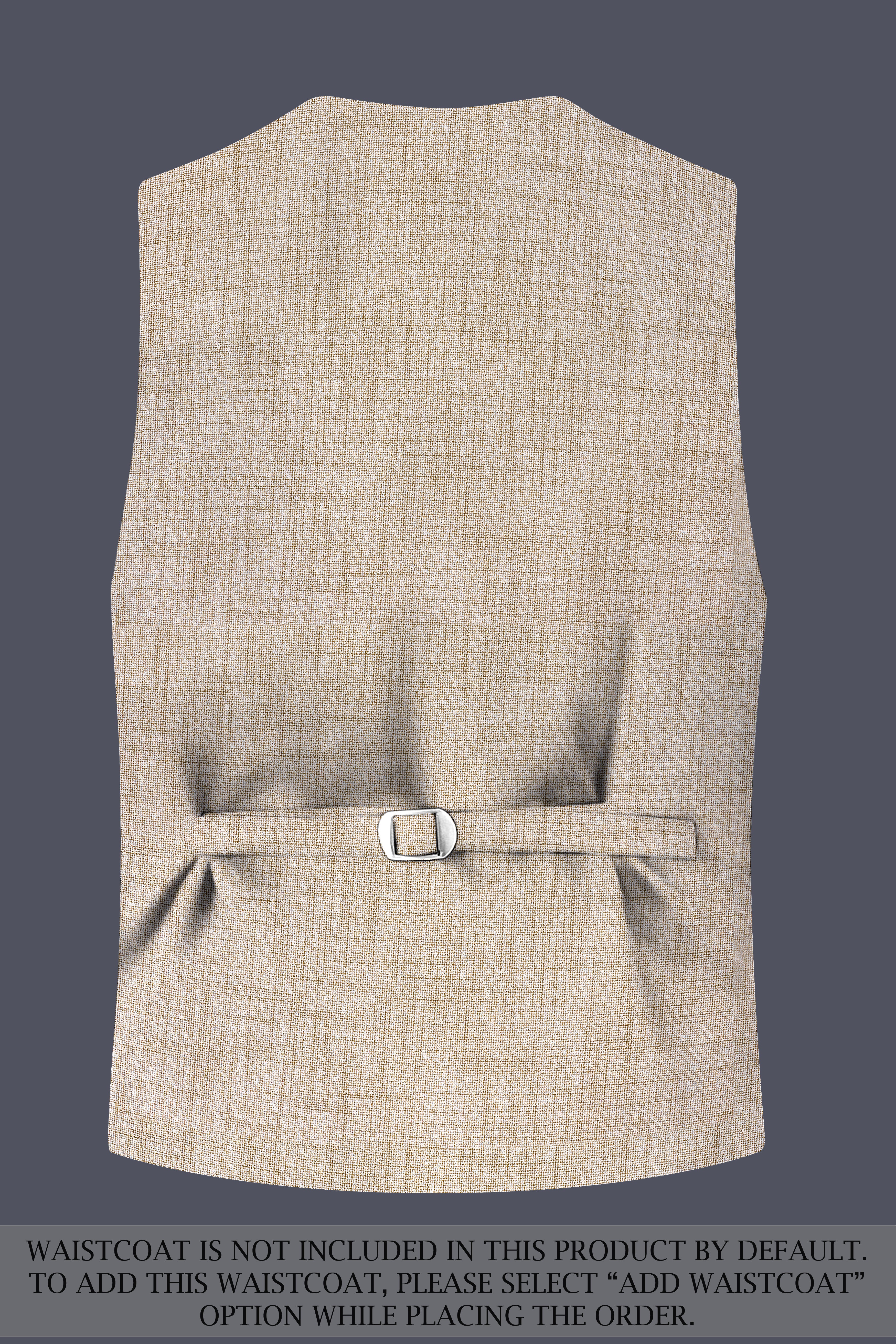 Auricrem-Martini Cream Textured Wool Rich Double Breasted Suit
