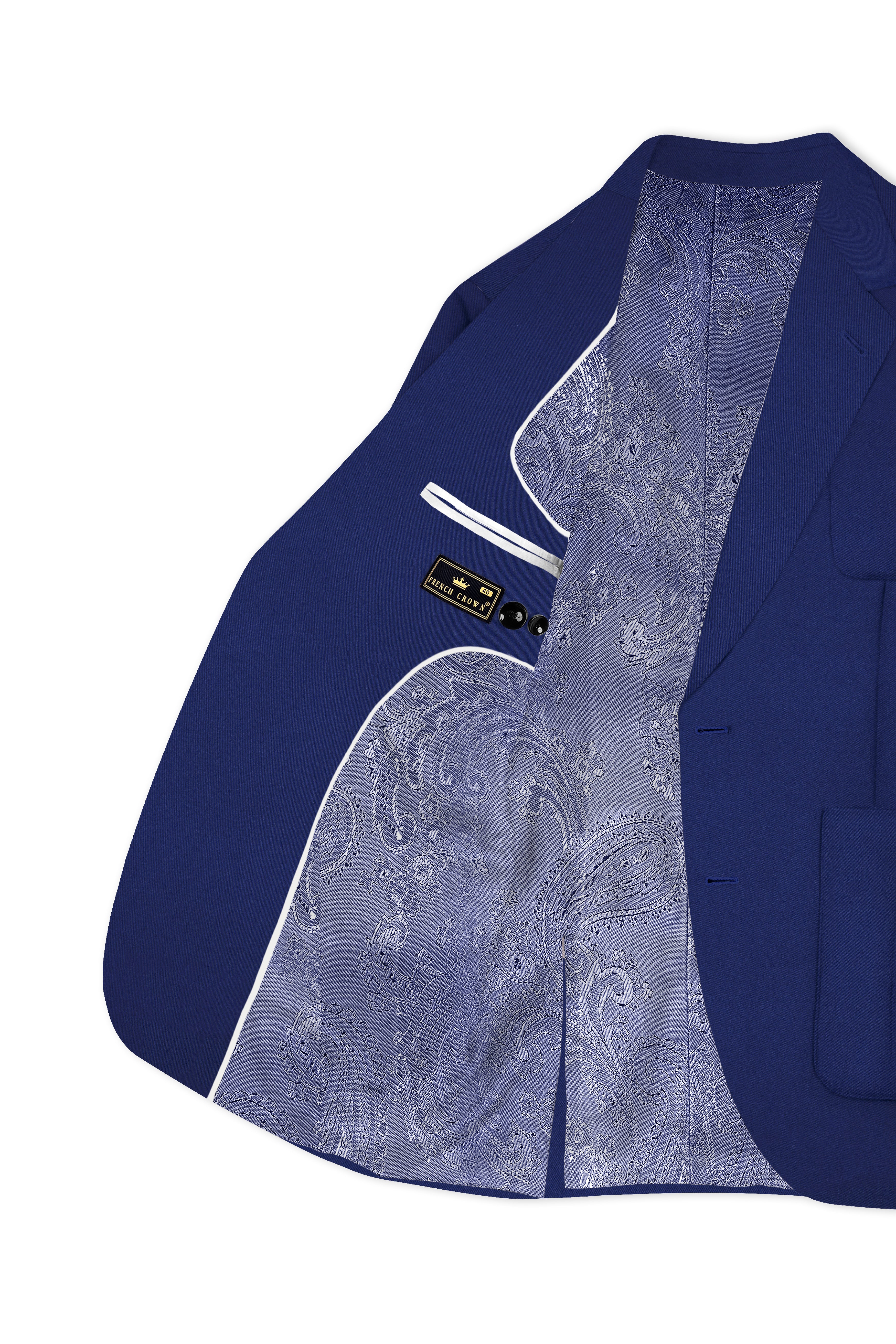 Premivell-Nile Blue Premium Cotton Single Breasted Sports Suit