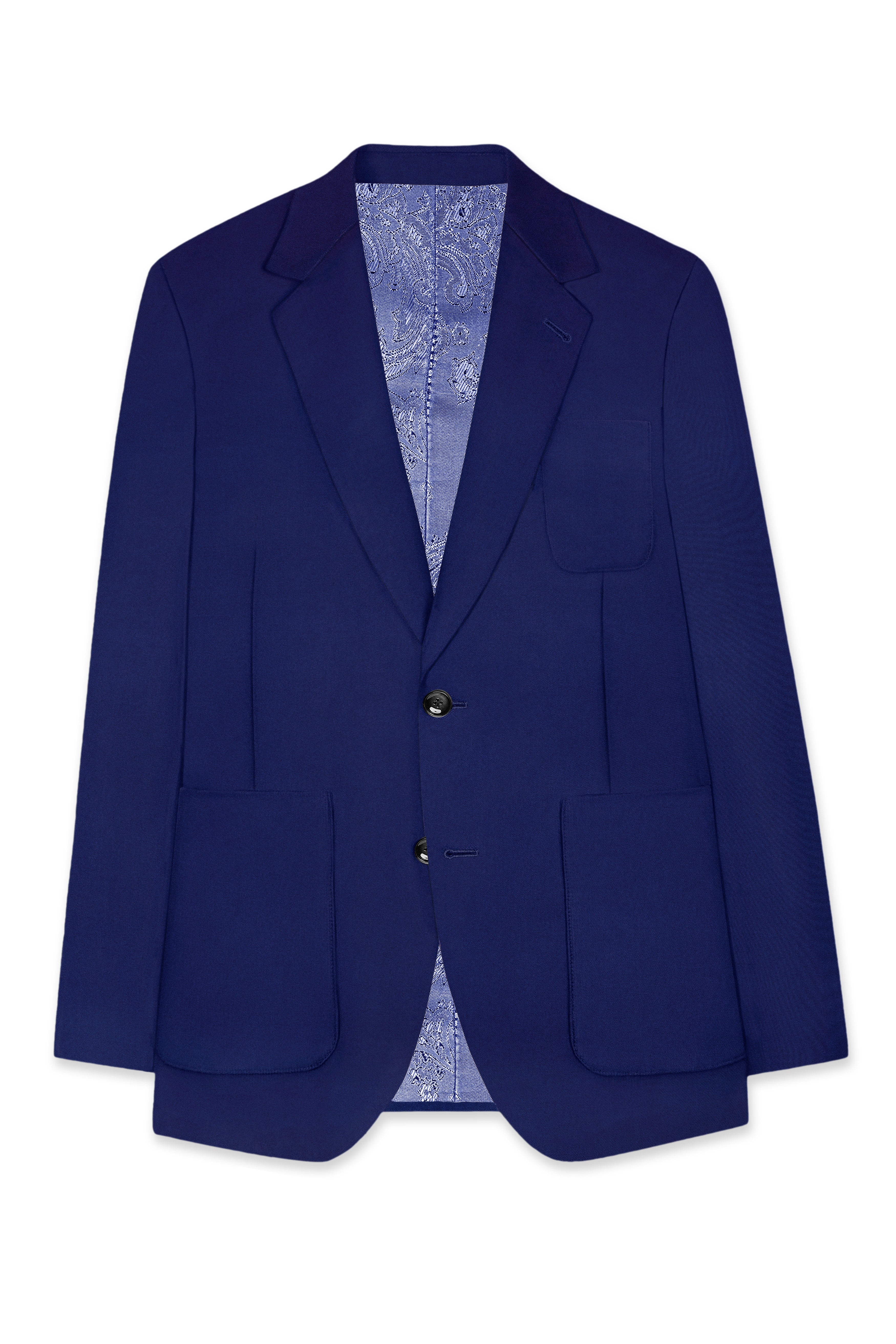 Premivell-Nile Blue Premium Cotton Single Breasted Sports Suit
