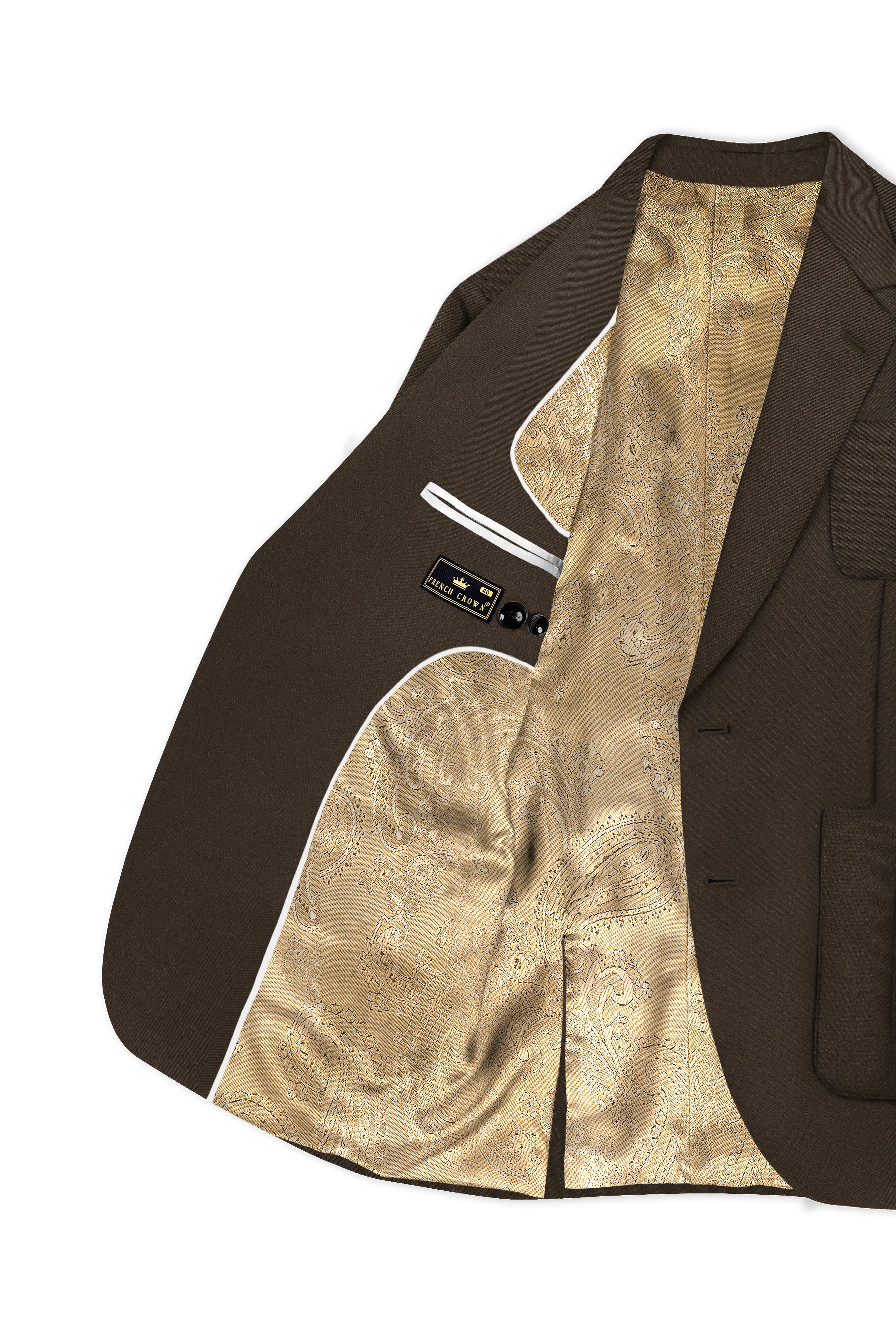 Jagvire-Birch Brown Premium Cotton Single Breasted Sports Suit
