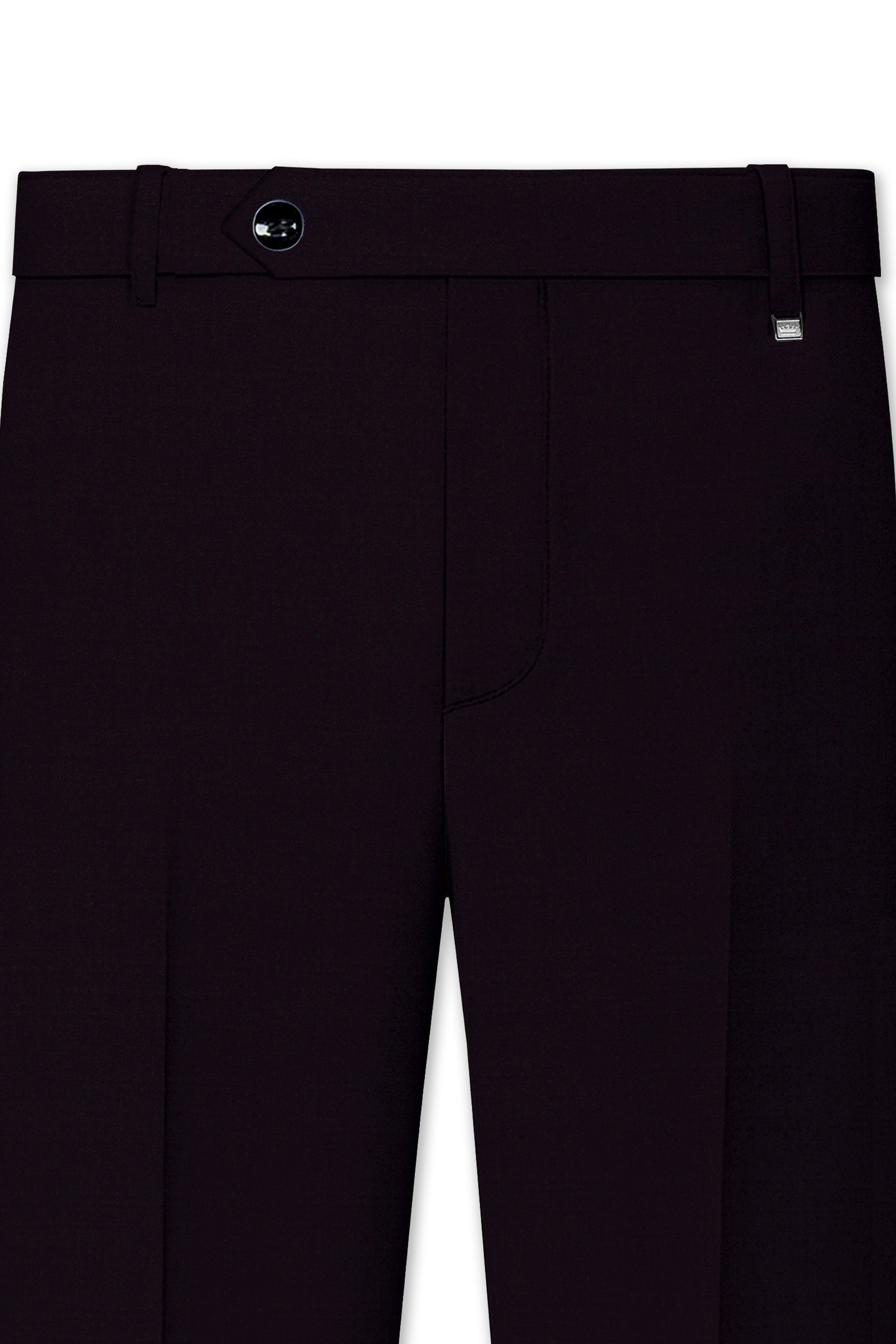 Noctivra-Cinder Black Wool Rich Single Breasted Suit