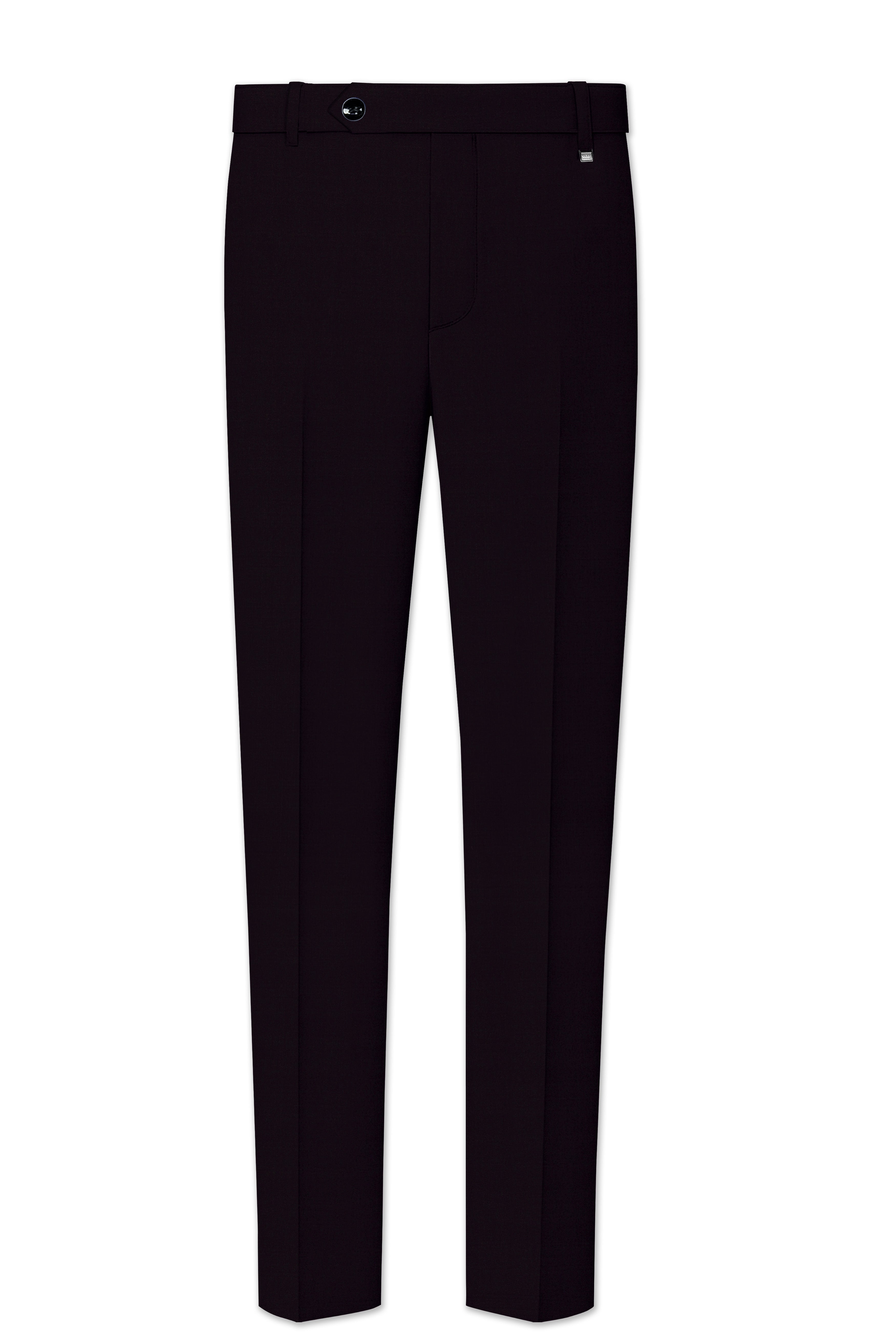 Noctivra-Cinder Black Wool Rich Single Breasted Suit