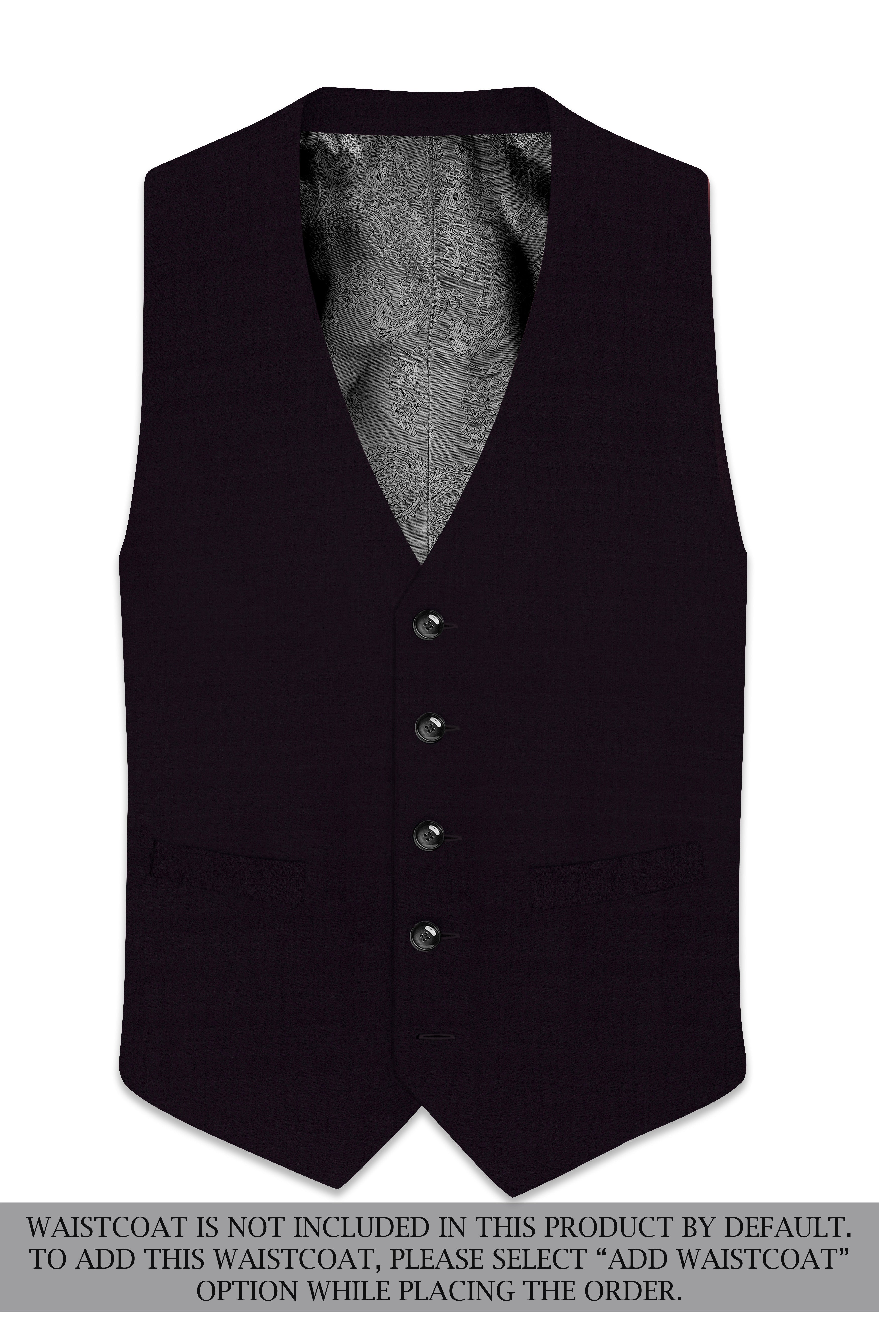 Noctivra-Cinder Black Wool Rich Single Breasted Suit