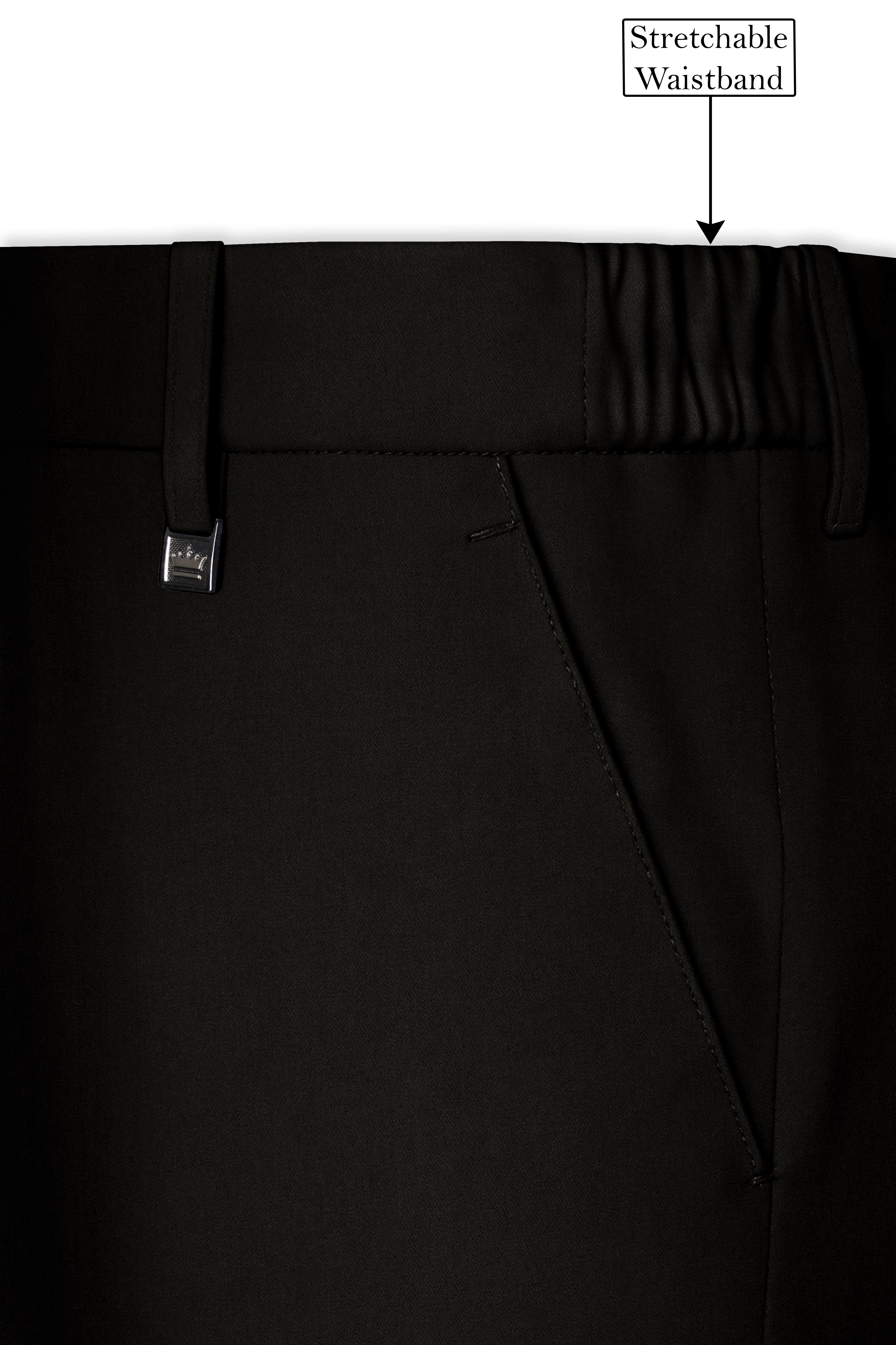 Jadivra-Jade Black Premium Cotton Single Breasted Sports Suit