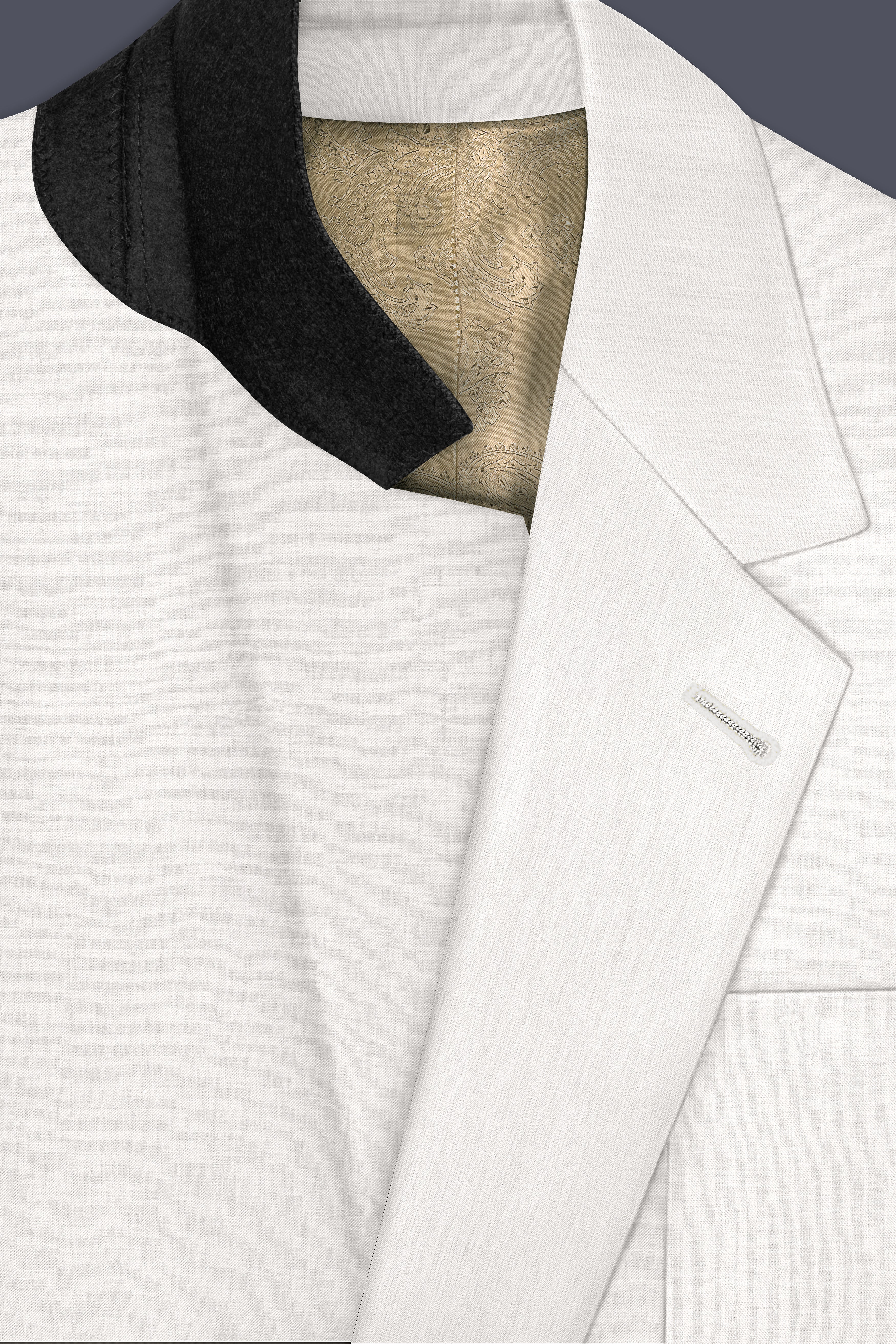 Ivovira-Amour Cream Premium Cotton Single Breasted Sports Suit