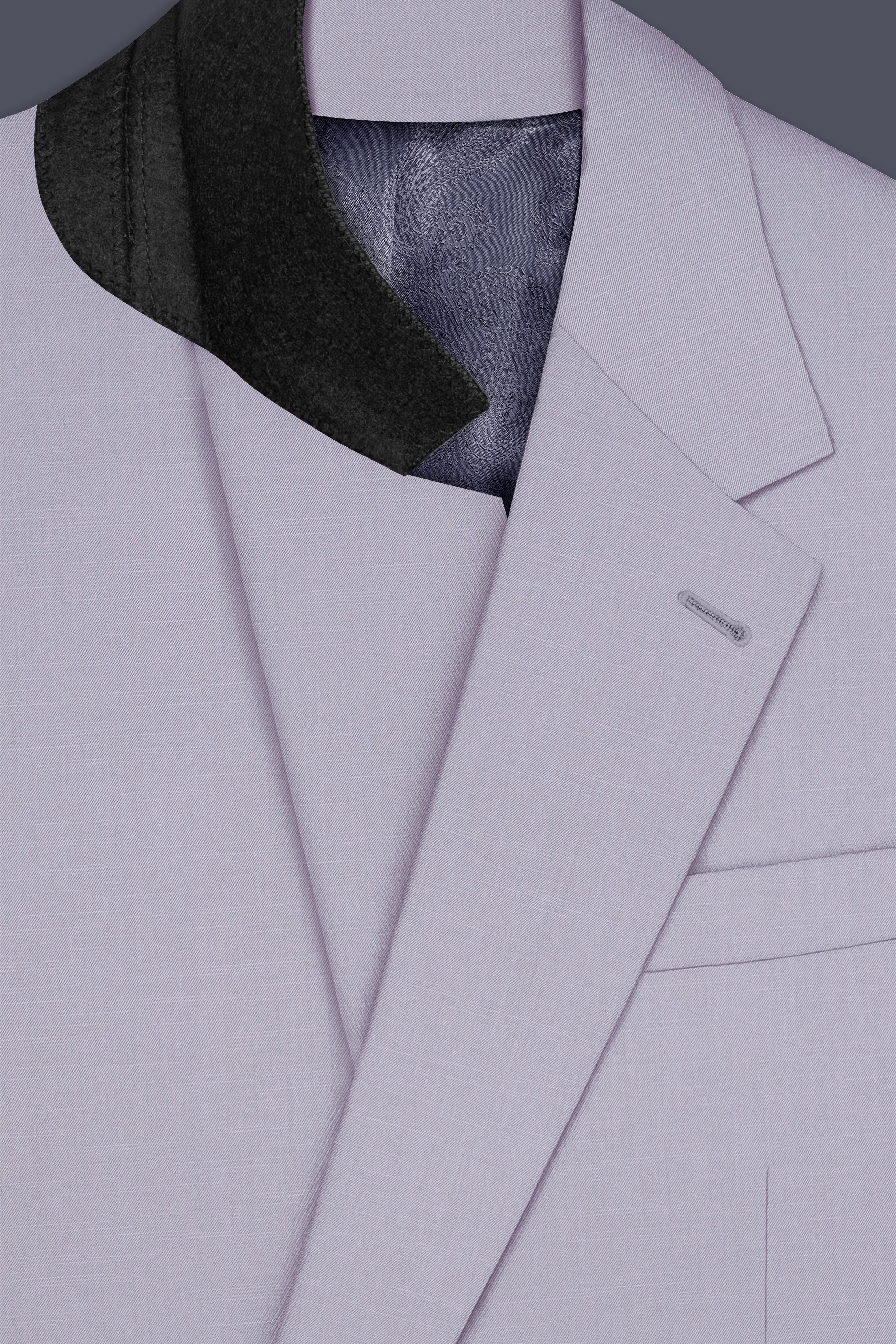 Mistivell-Mountain Mist Gray Wool Rich Single Breasted Stretchable traveler Suit