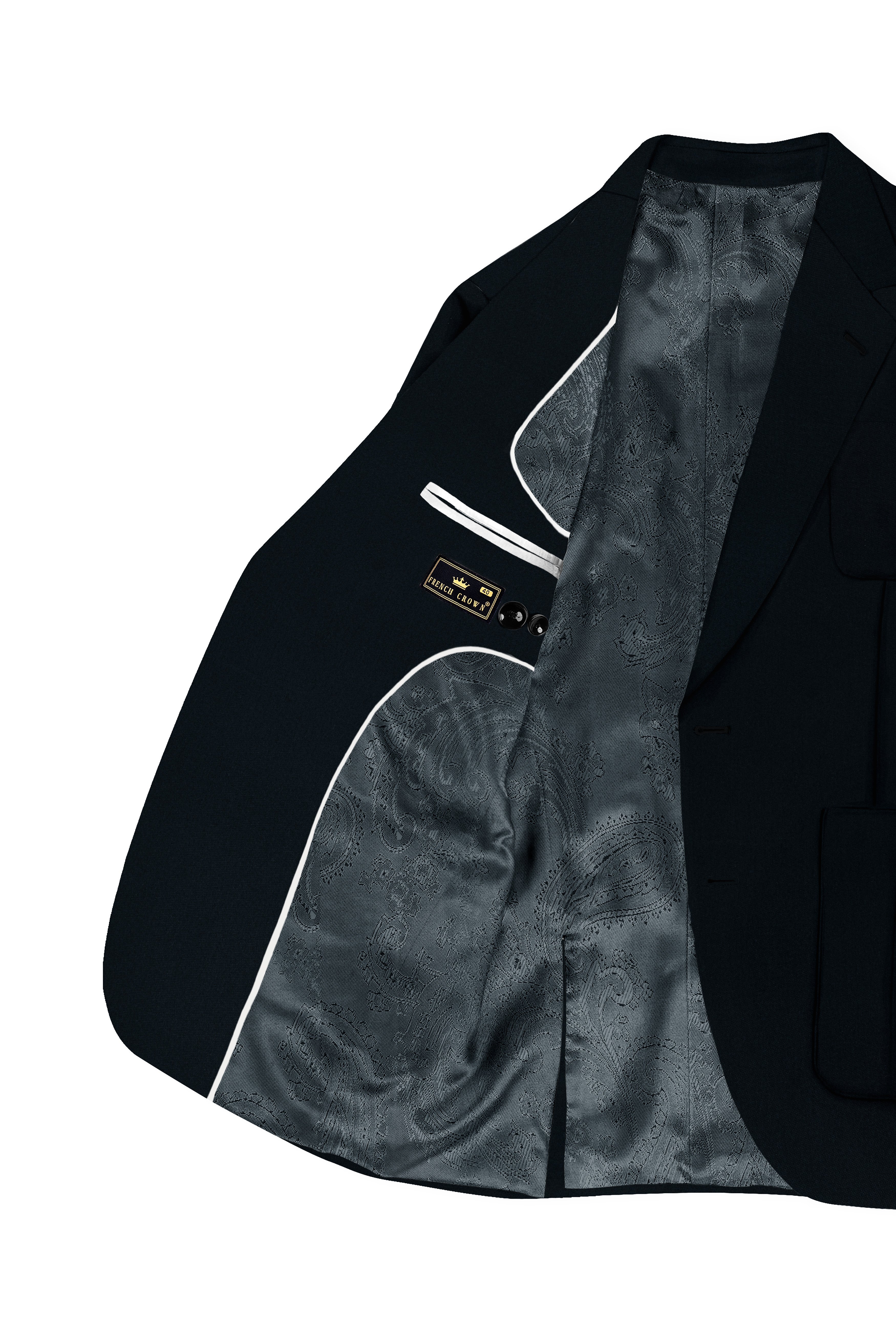 Premivell-Bunker Blue Premium Cotton Single Breasted Sports Suit