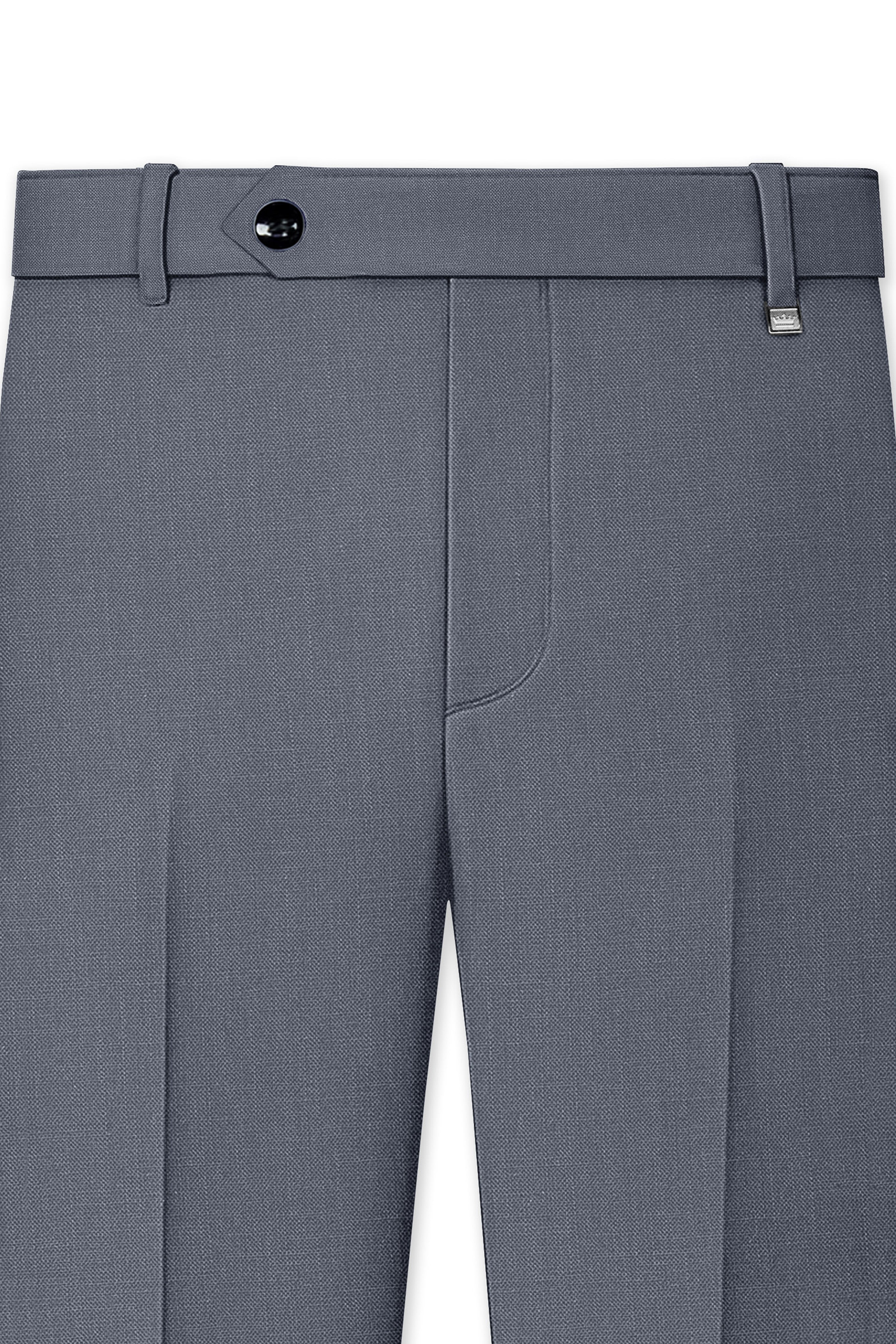 Cineris-Shuttle Gray Luxurious Linen Single Breasted Stretchable traveler Suit