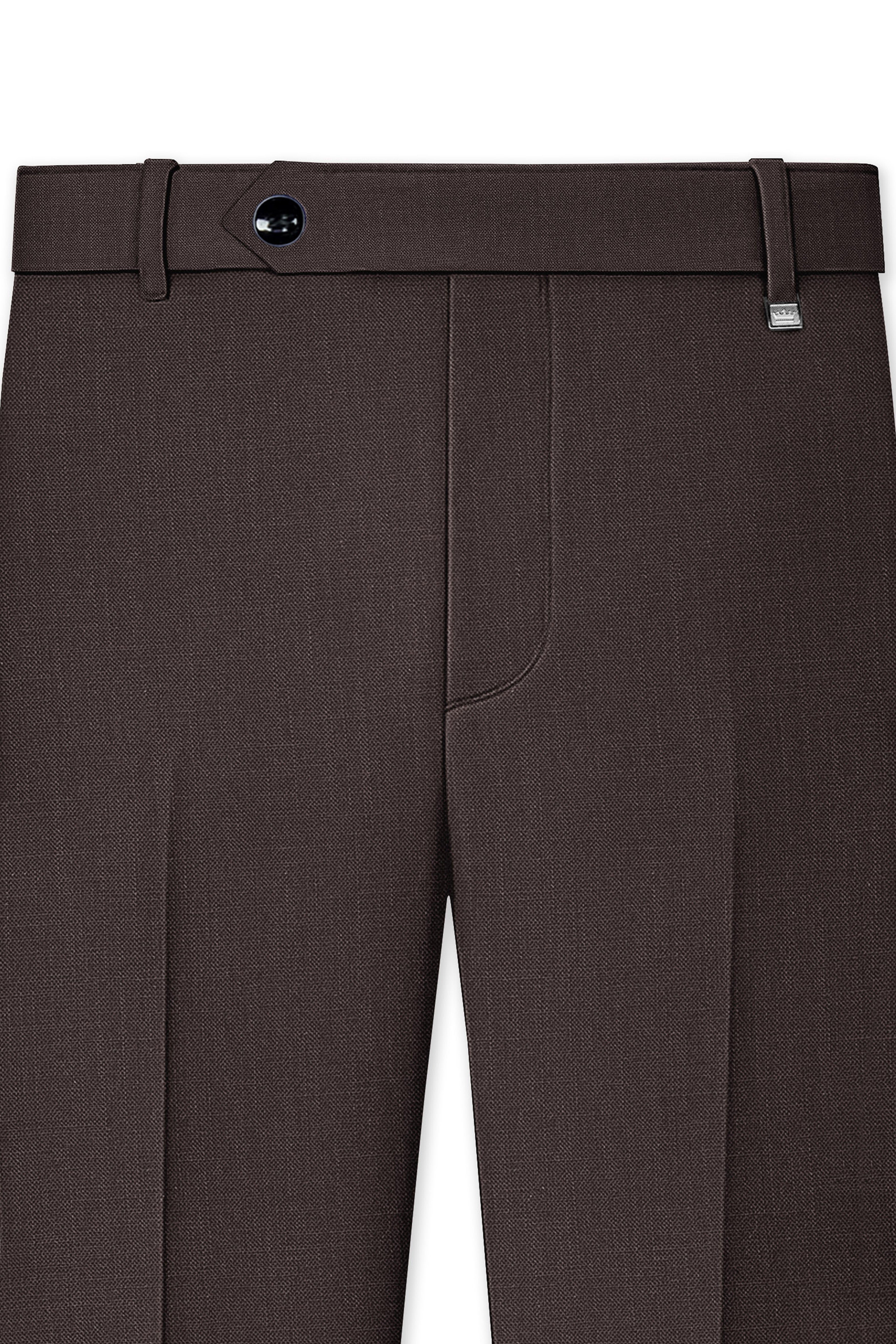 Terrivo-Zeus Brown Luxurious Linen Single Breasted Stretchable traveler Suit