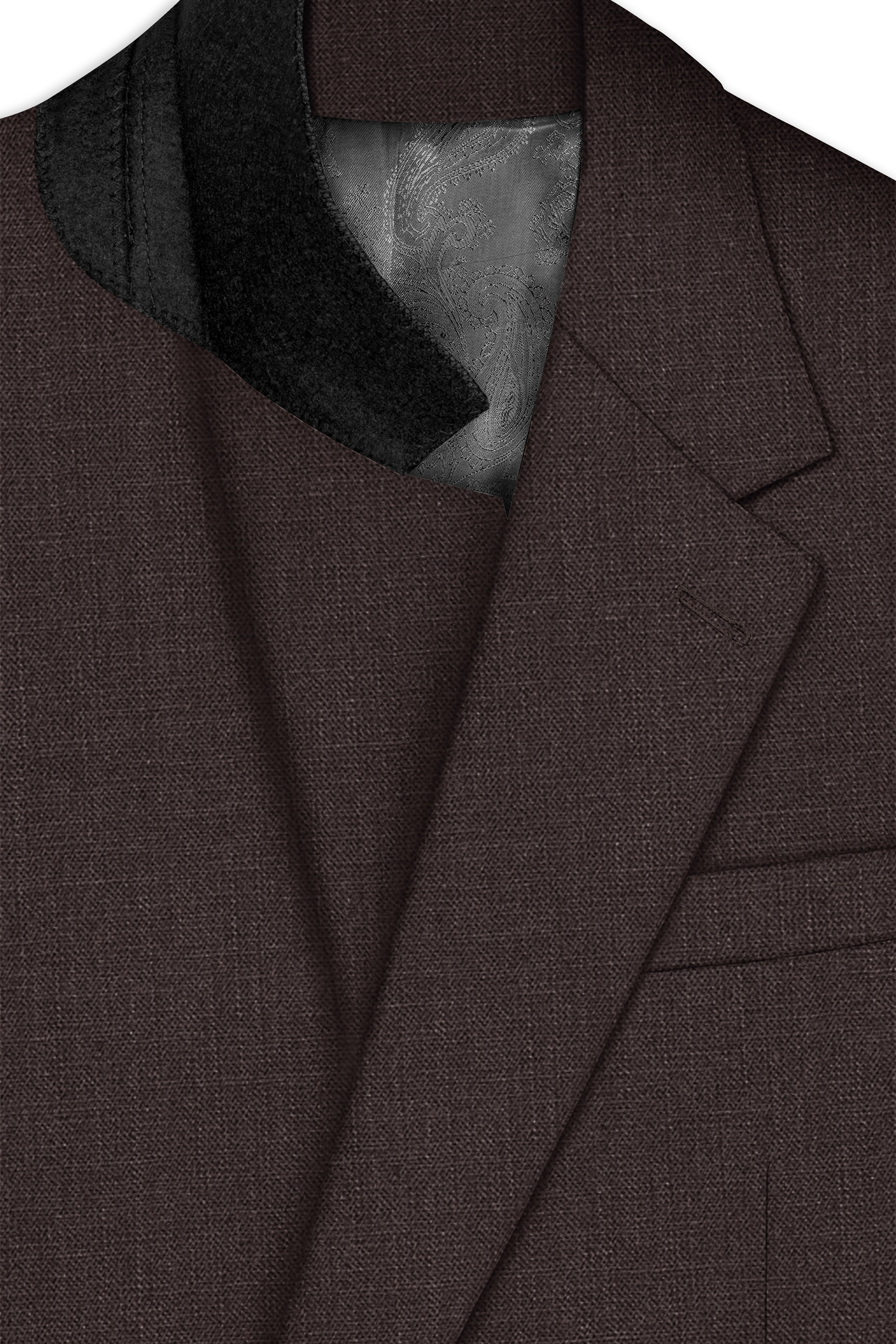 Terrivo-Zeus Brown Luxurious Linen Single Breasted Stretchable traveler Suit