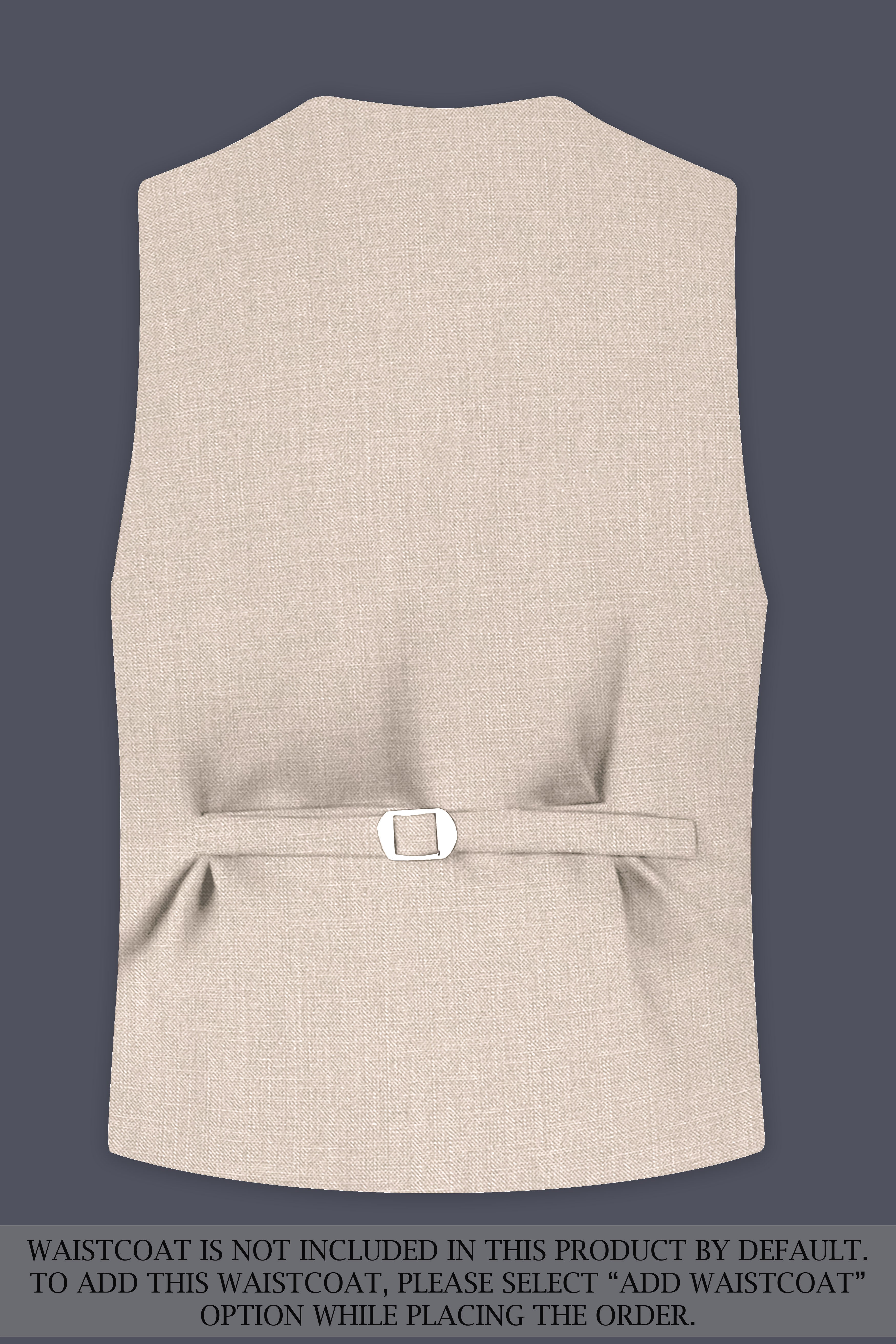 Brunoro-Wafer Brown Luxurious Linen Single Breasted Stretchable traveler Suit