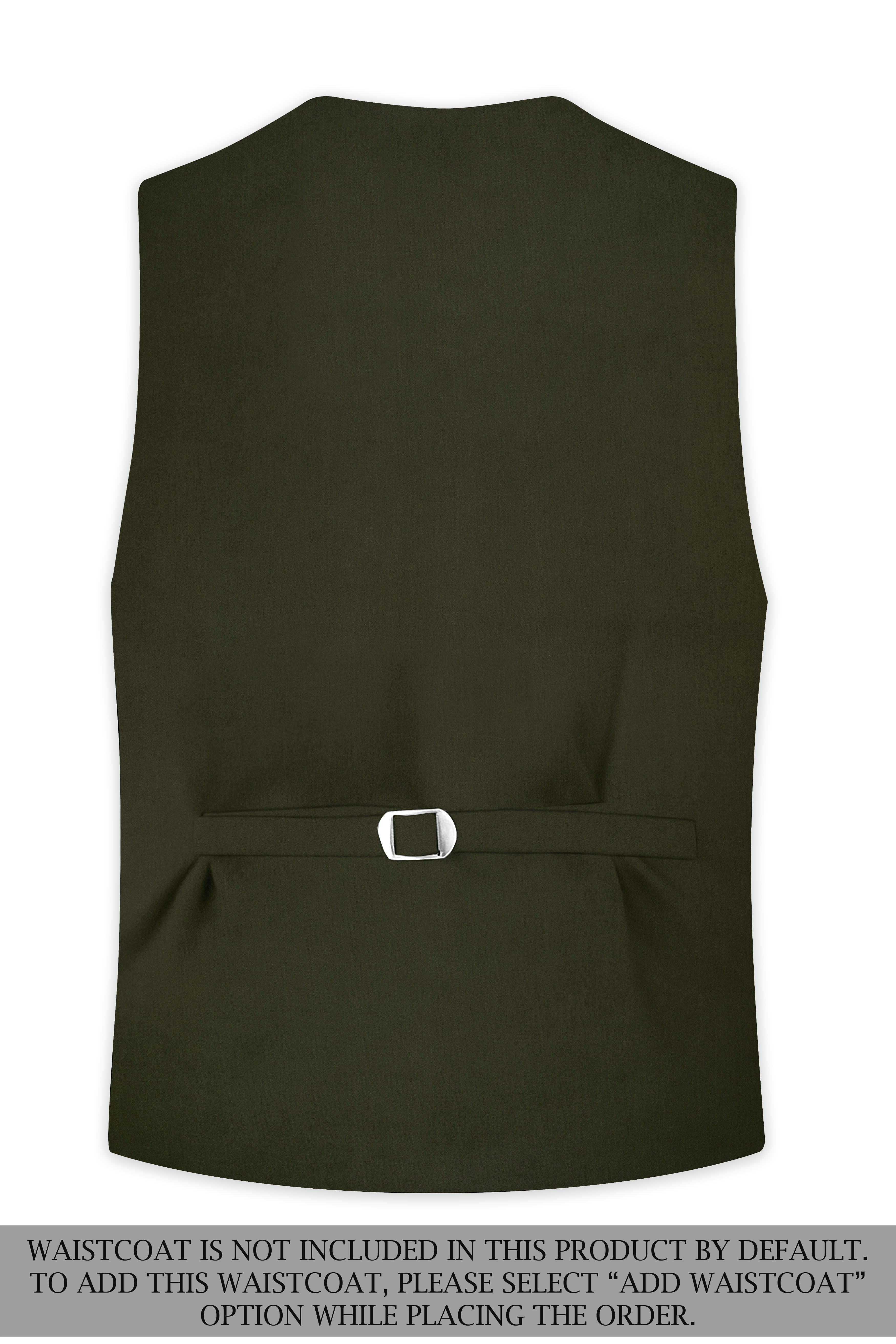 Verdaro-Zeus Green Solid Premium Cotton Double Breasted Suit