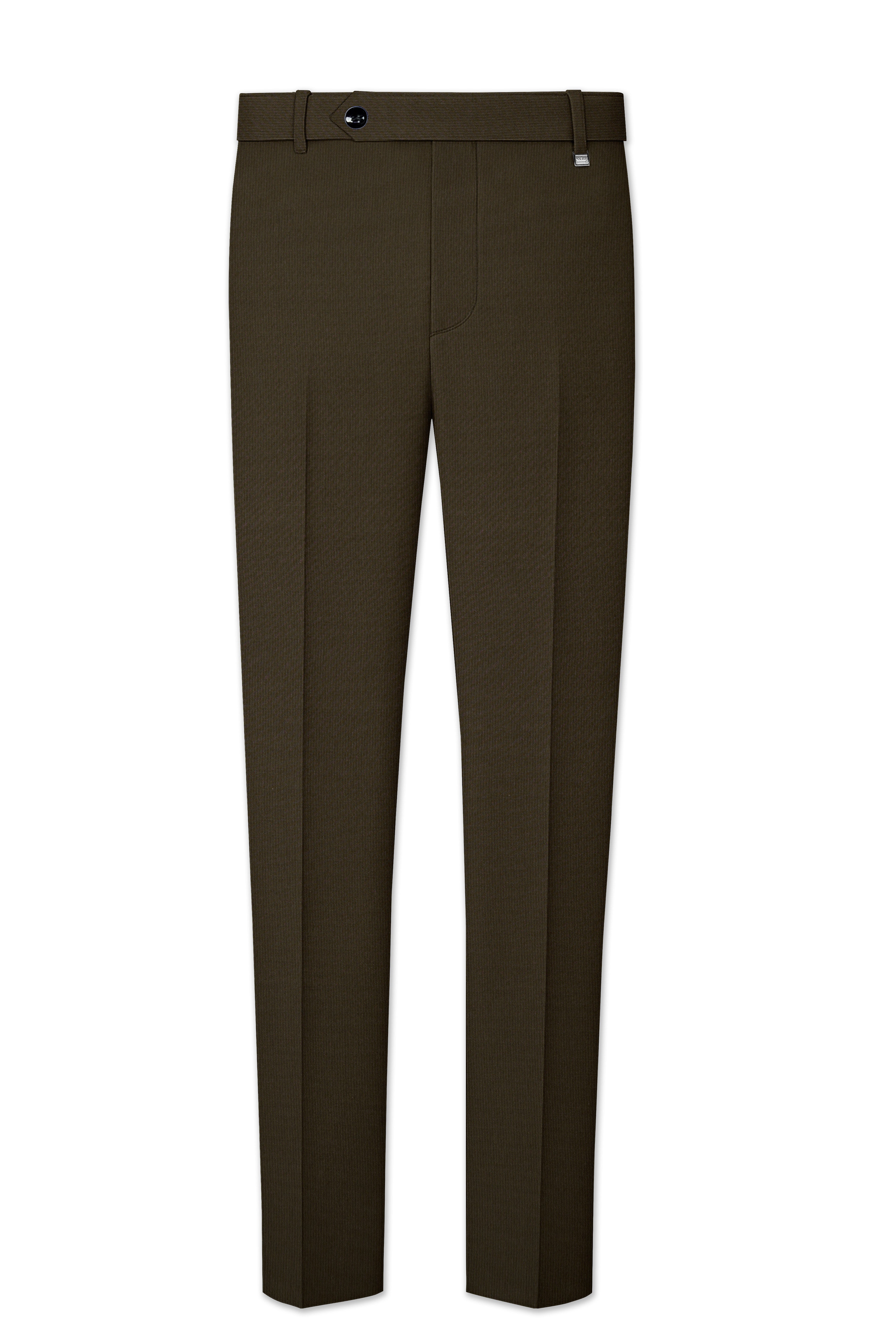 Terravo-Eternity Brown Textured Wool Rich Single Breasted Suit