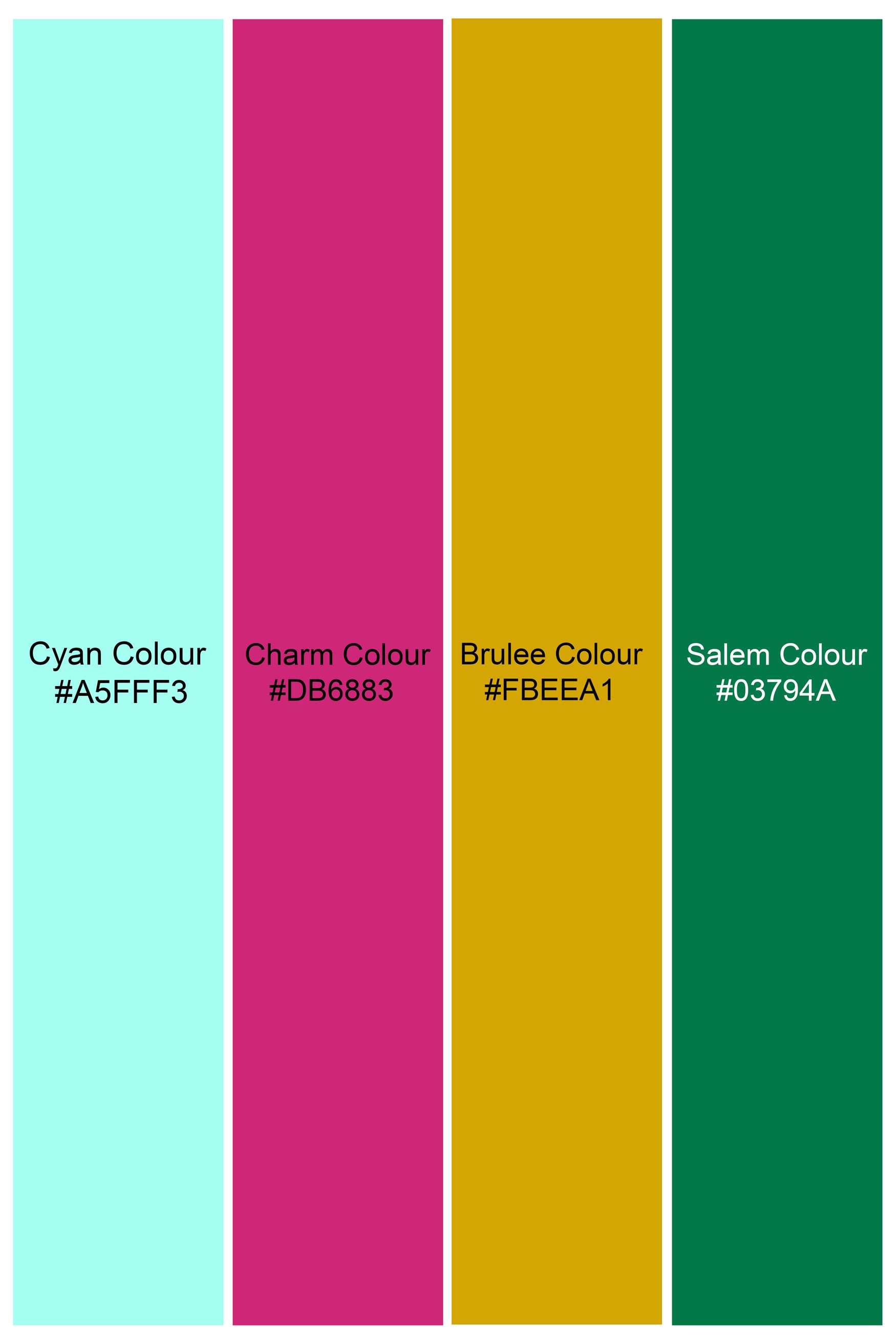 Rosavon-Cyan Blue and Charm Pink Floral Cotton Thread Embroidered Designer Tuxedo Suit