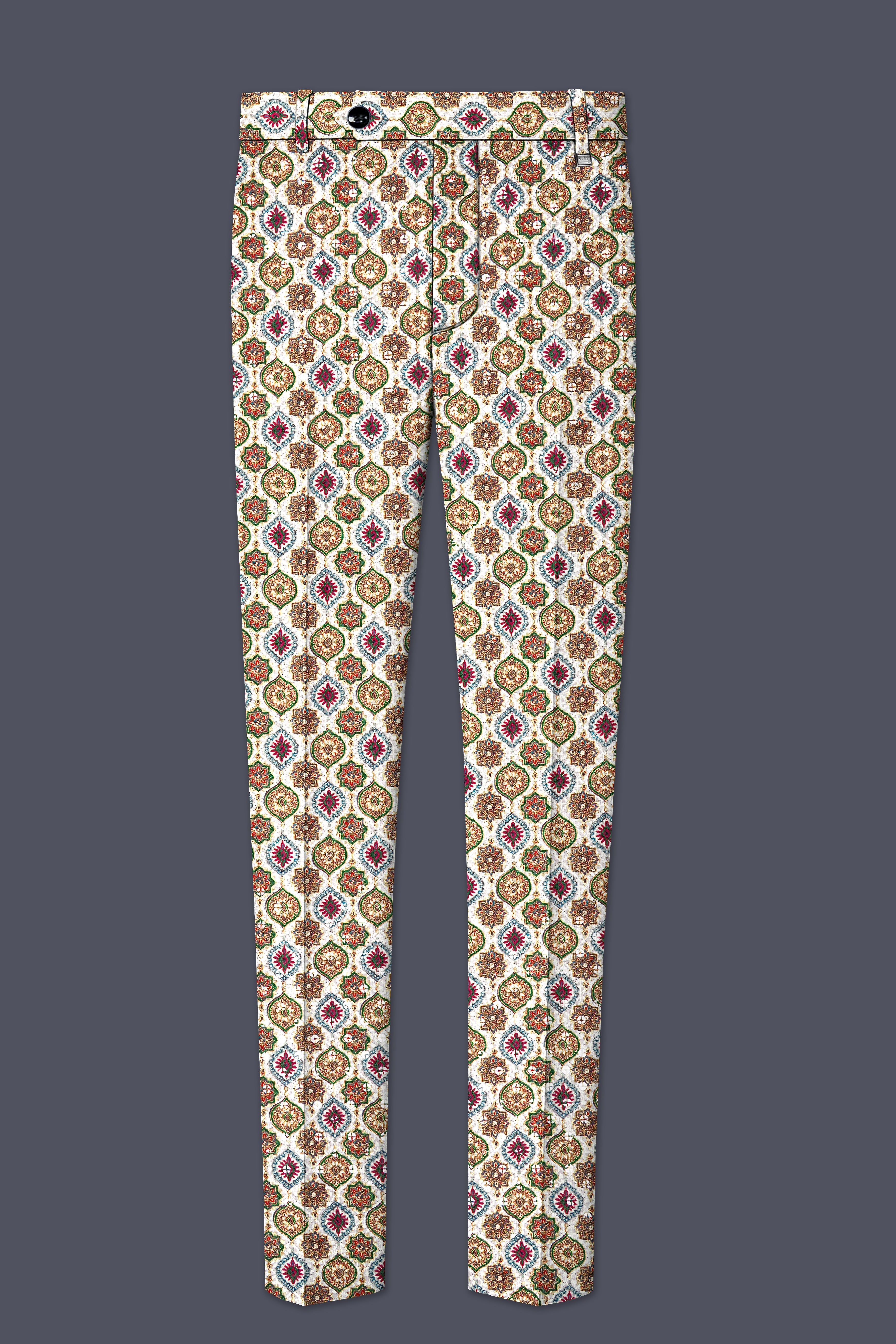 Alvesso-Bright White And Spruce Green Embroidered Designer Tuxedo Suit