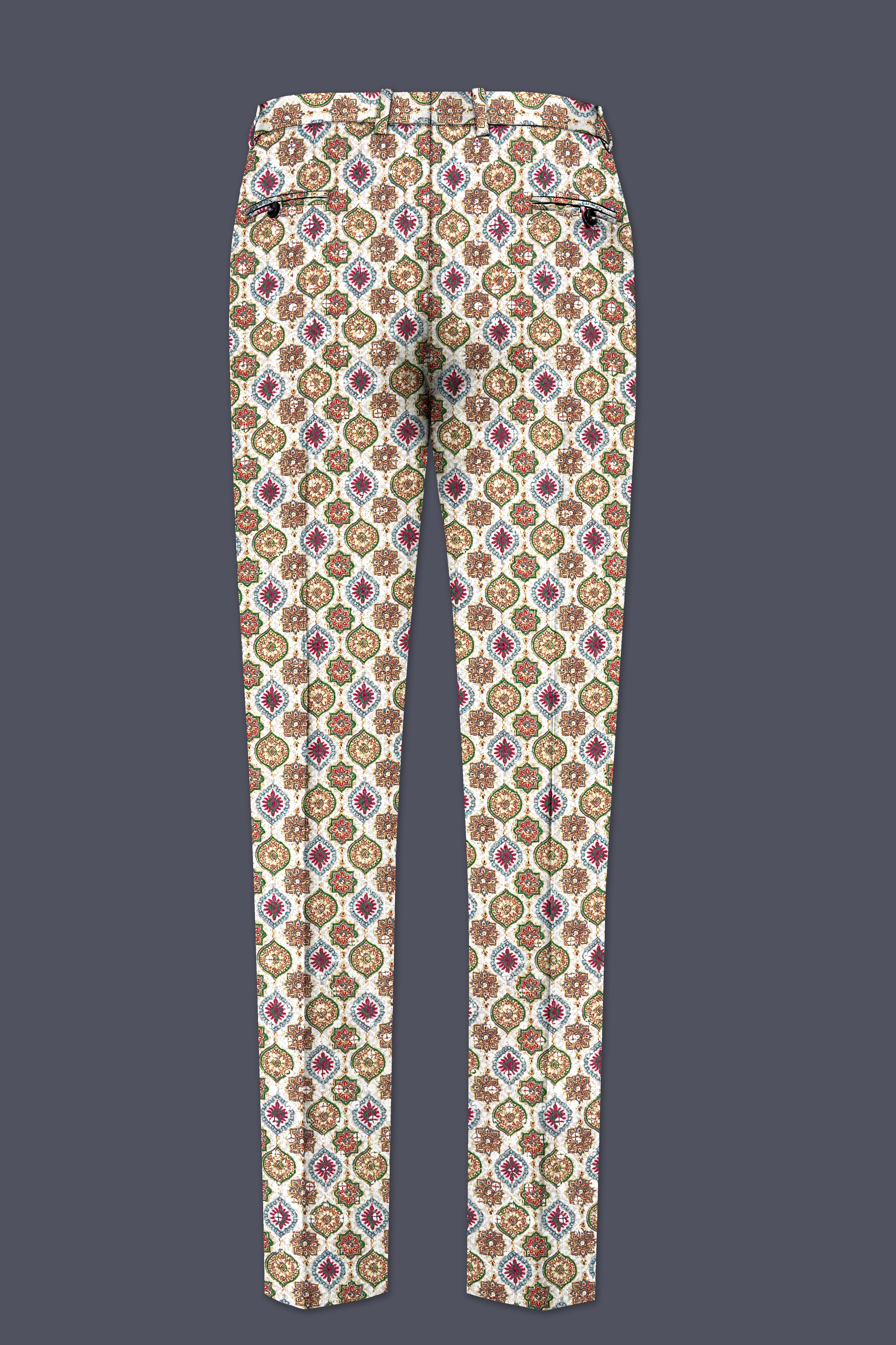 Alvesso-Bright White And Spruce Green Embroidered Designer Tuxedo Suit