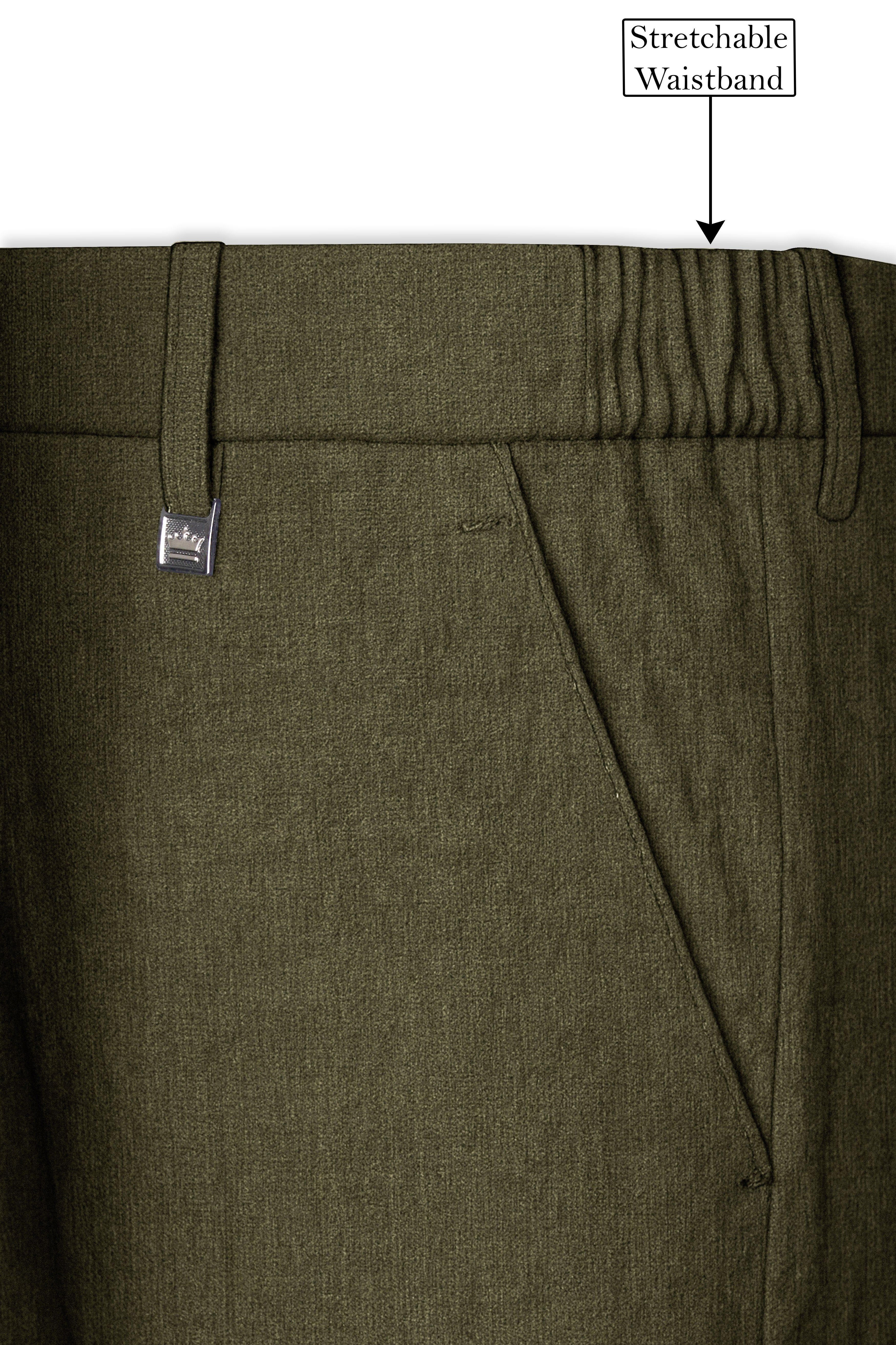 Virenza-Birch Green Luxurious Linen Single Breasted Sports Suit