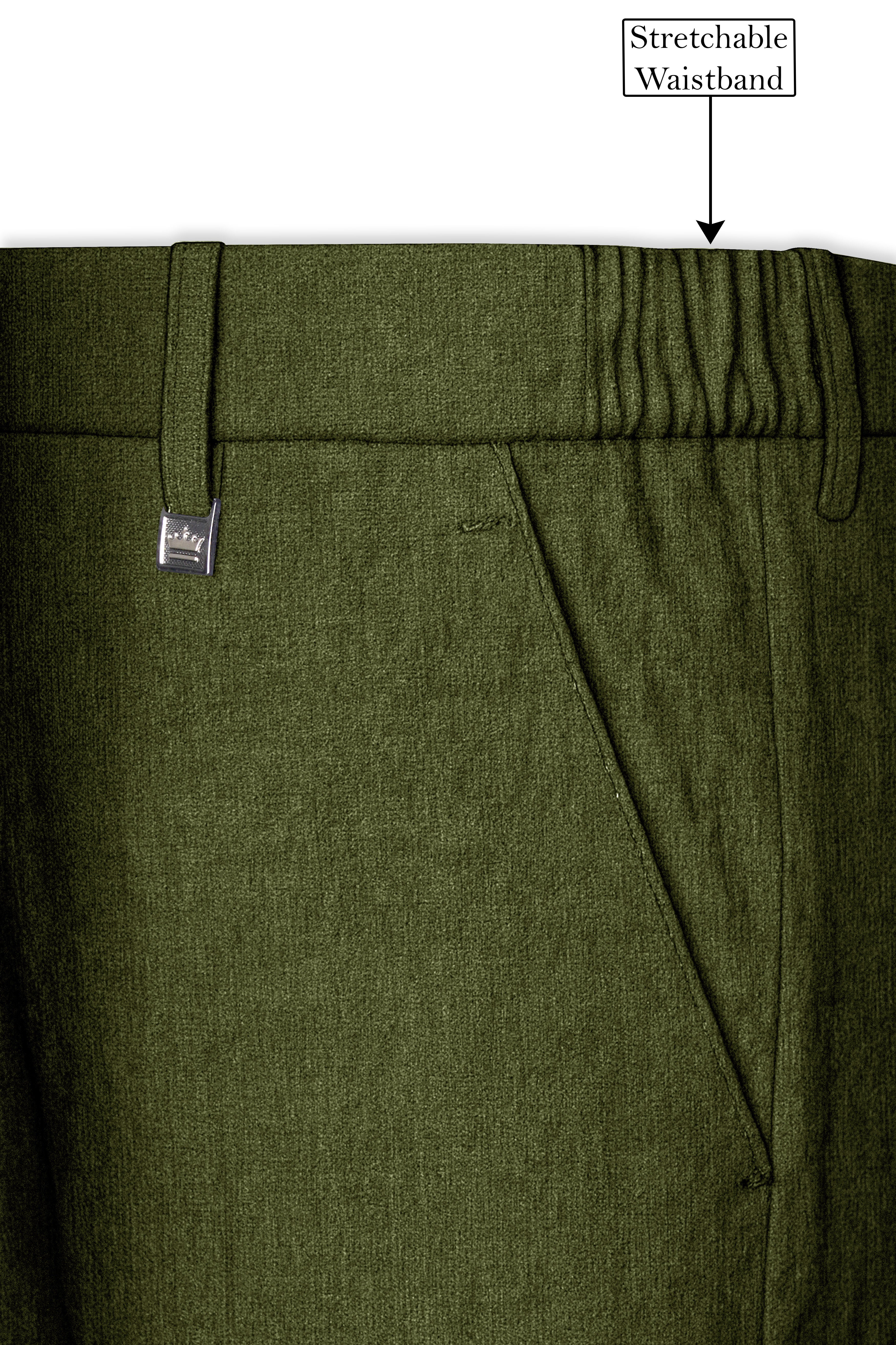 Gravino-Rifle Green Luxurious Linen Single Breasted Sports Suit