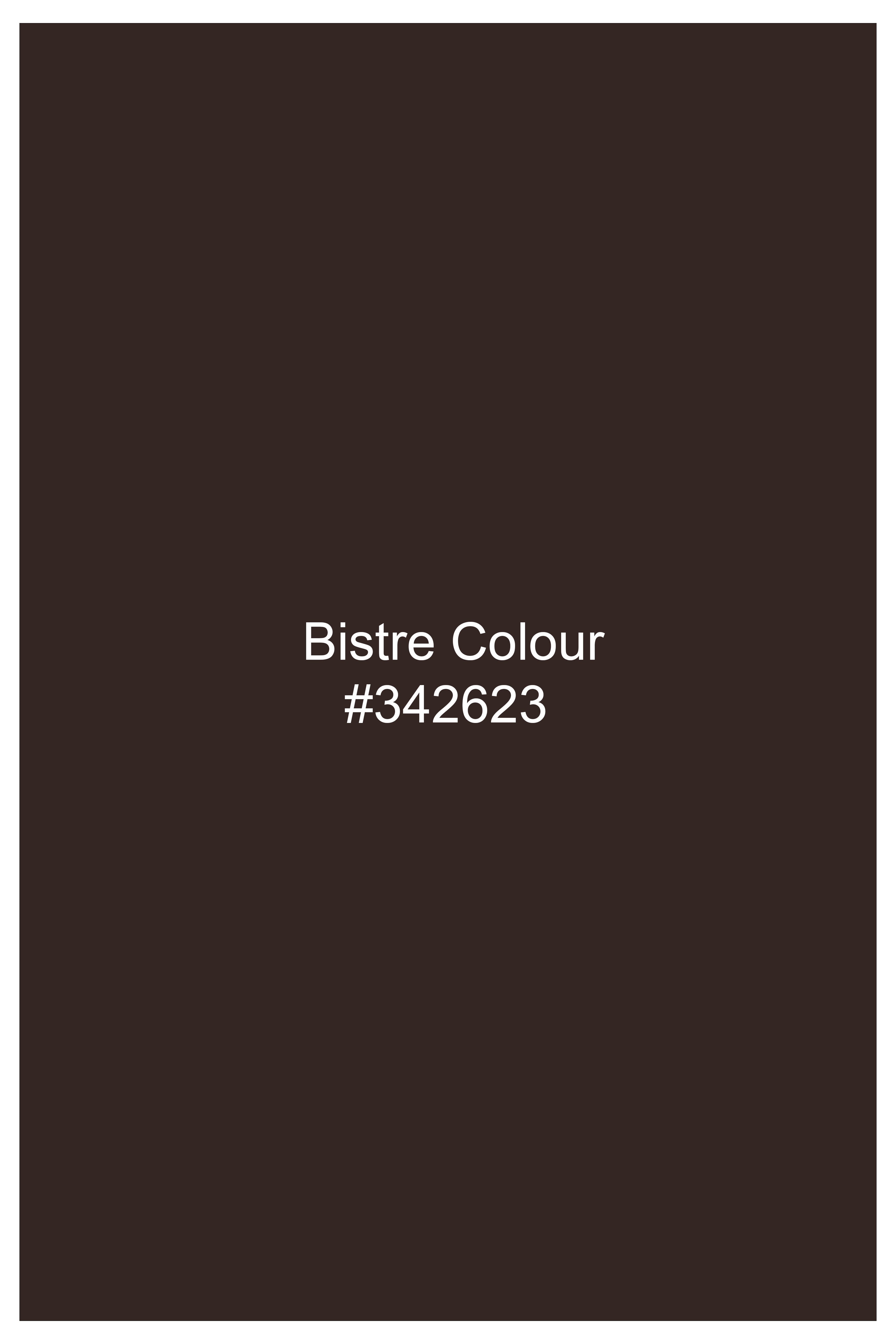 Terravo-Bistre Brown Luxurious Linen Single Breasted Sports Suit