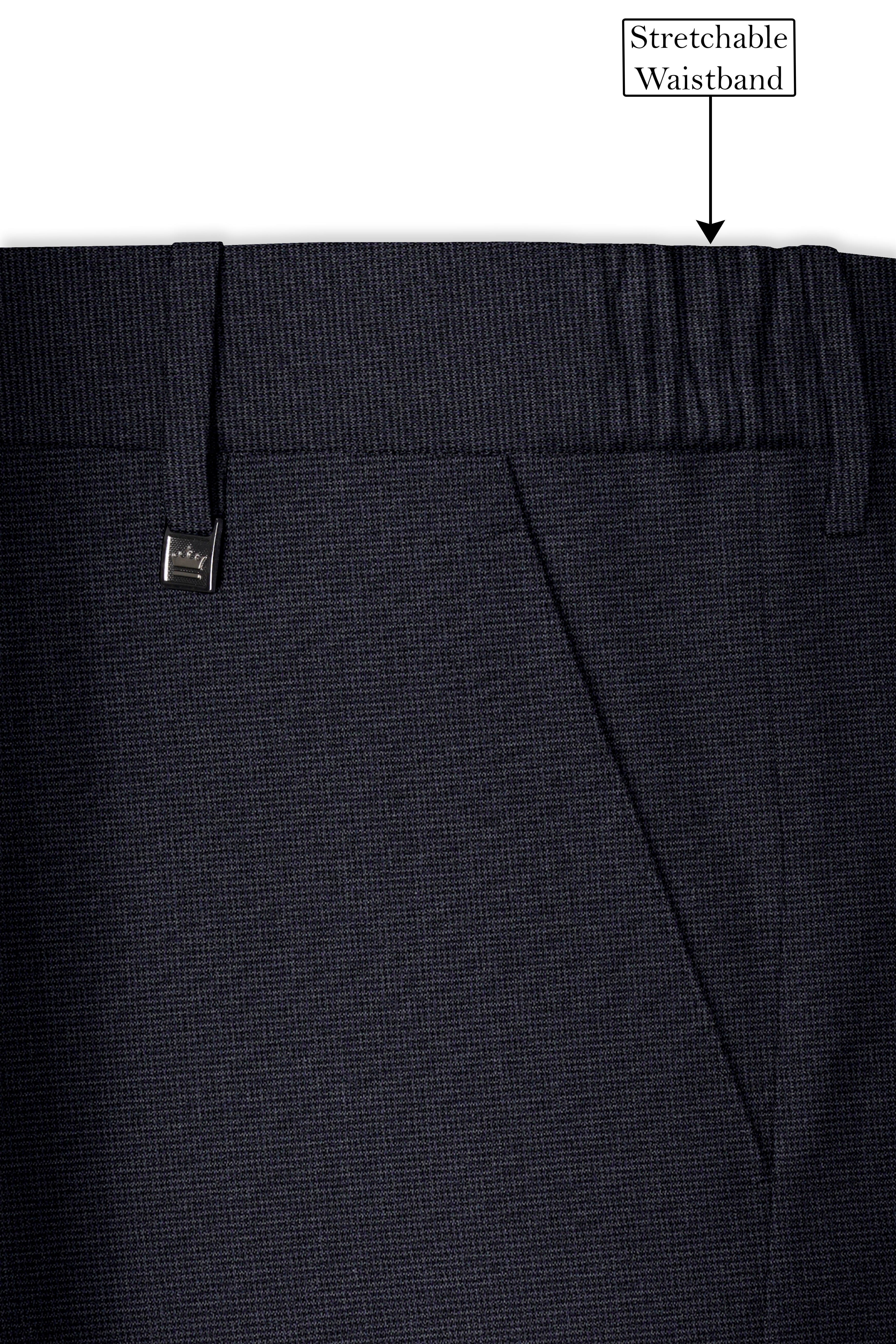 Cinerro-Shark Gray Textured Wool Rich Single Breasted Suit