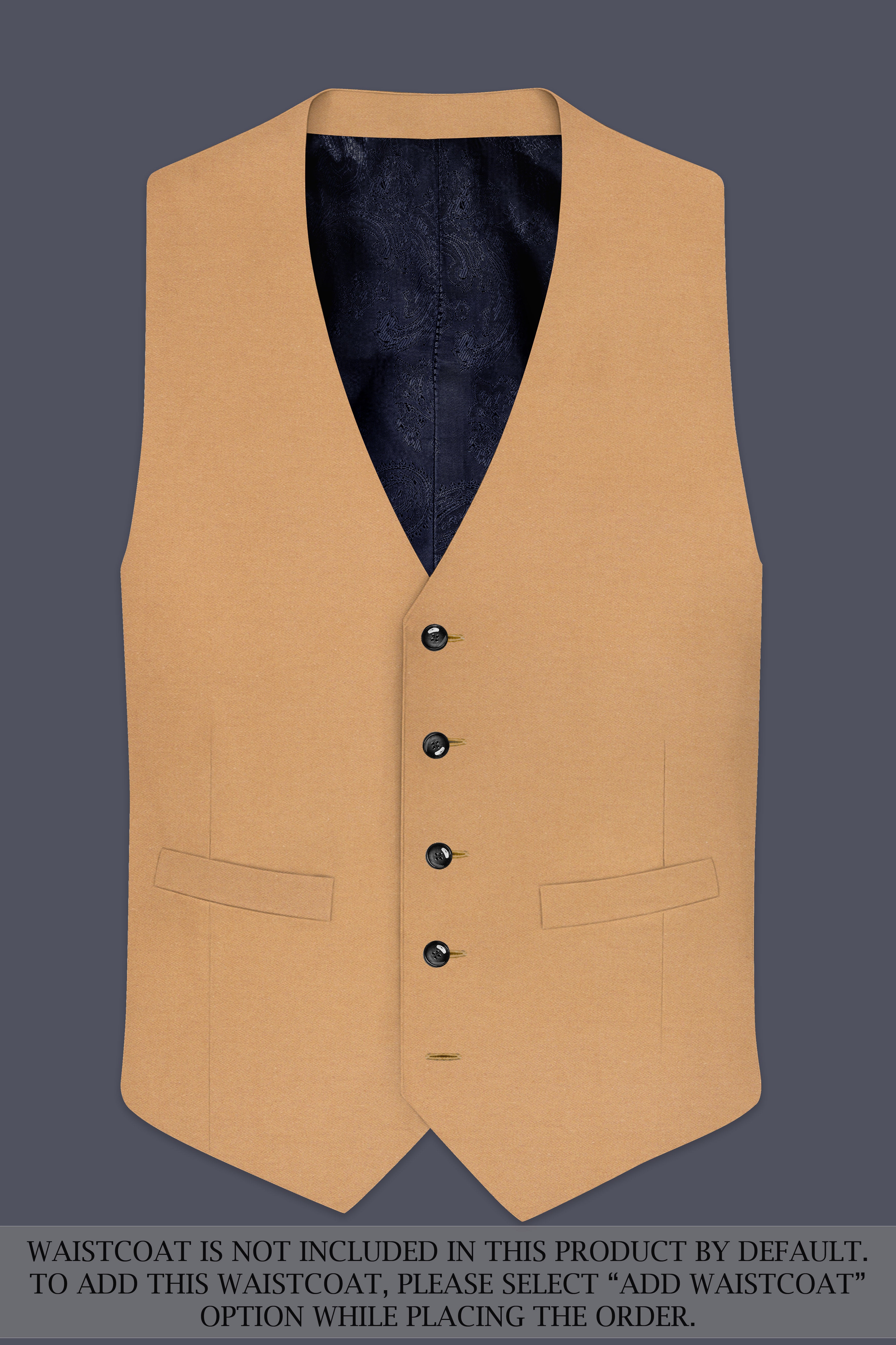 Arancio-Twine Orange Premium Cotton Single Breasted Suit