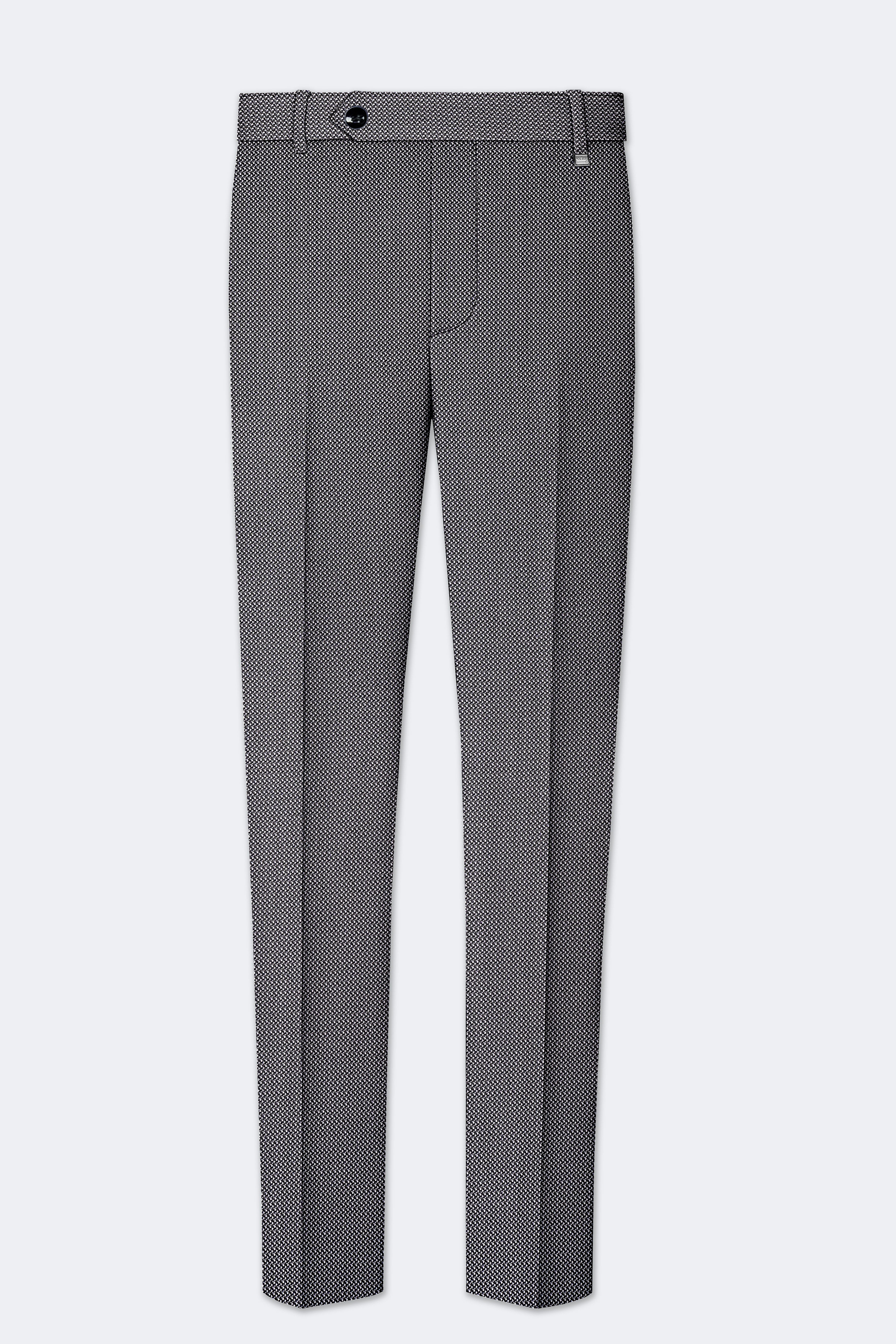 Cinerro-Dova Gray Textured Wool Rich Single Breasted Suit