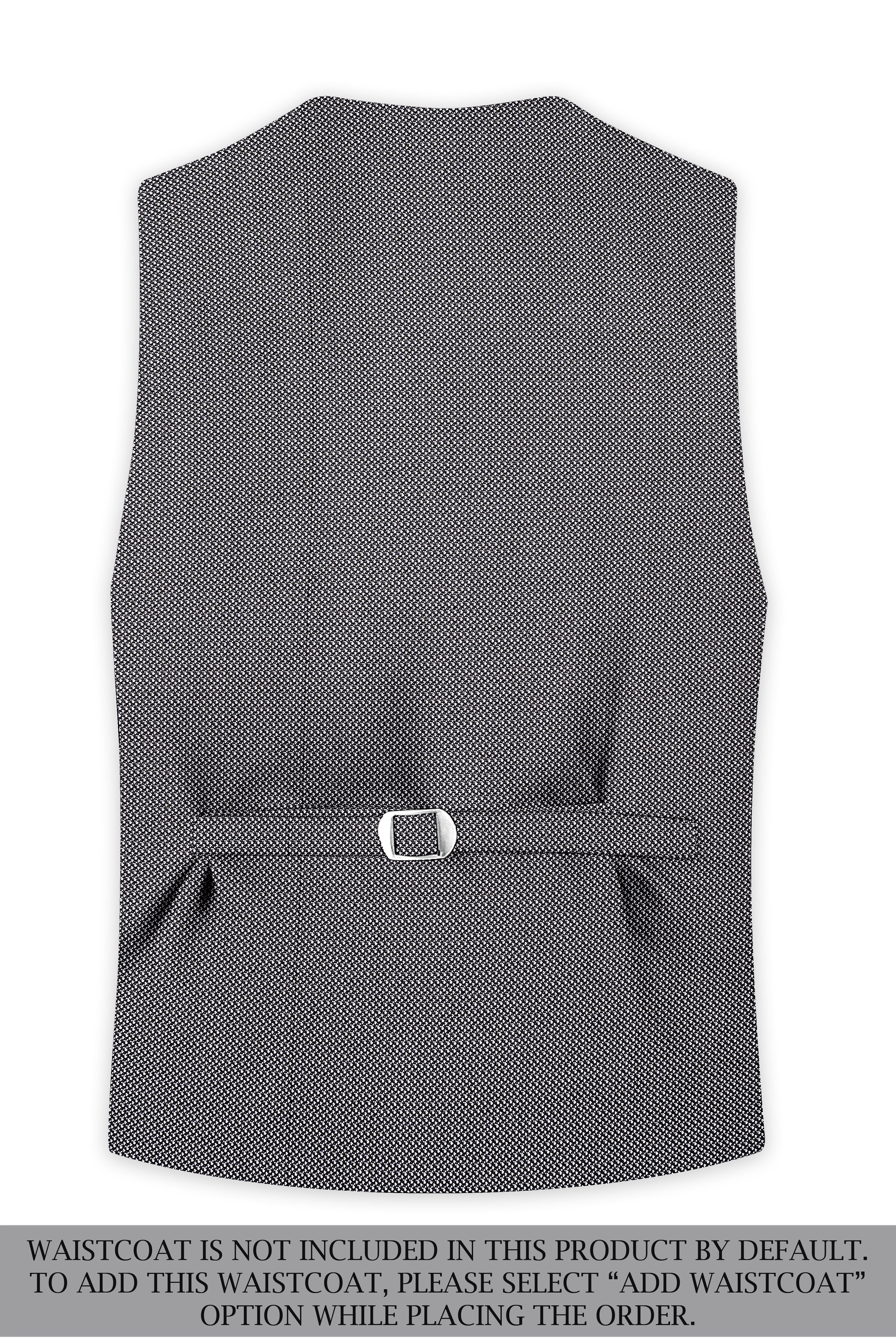 Cinerro-Dova Gray Textured Wool Rich Single Breasted Suit