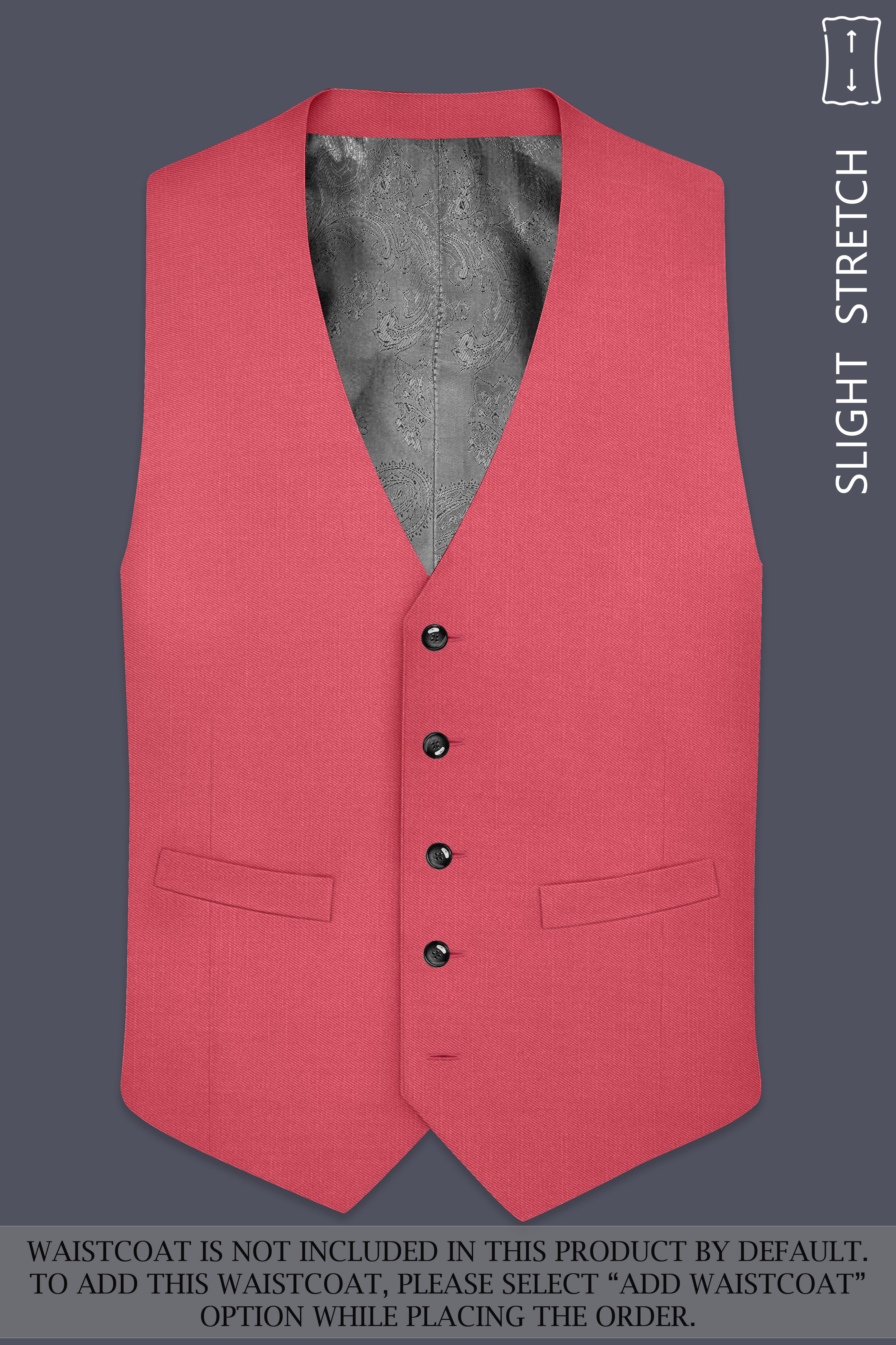 Aurerosa-Roman Pink Wool Rich Double Breasted Slight Stretch Suit