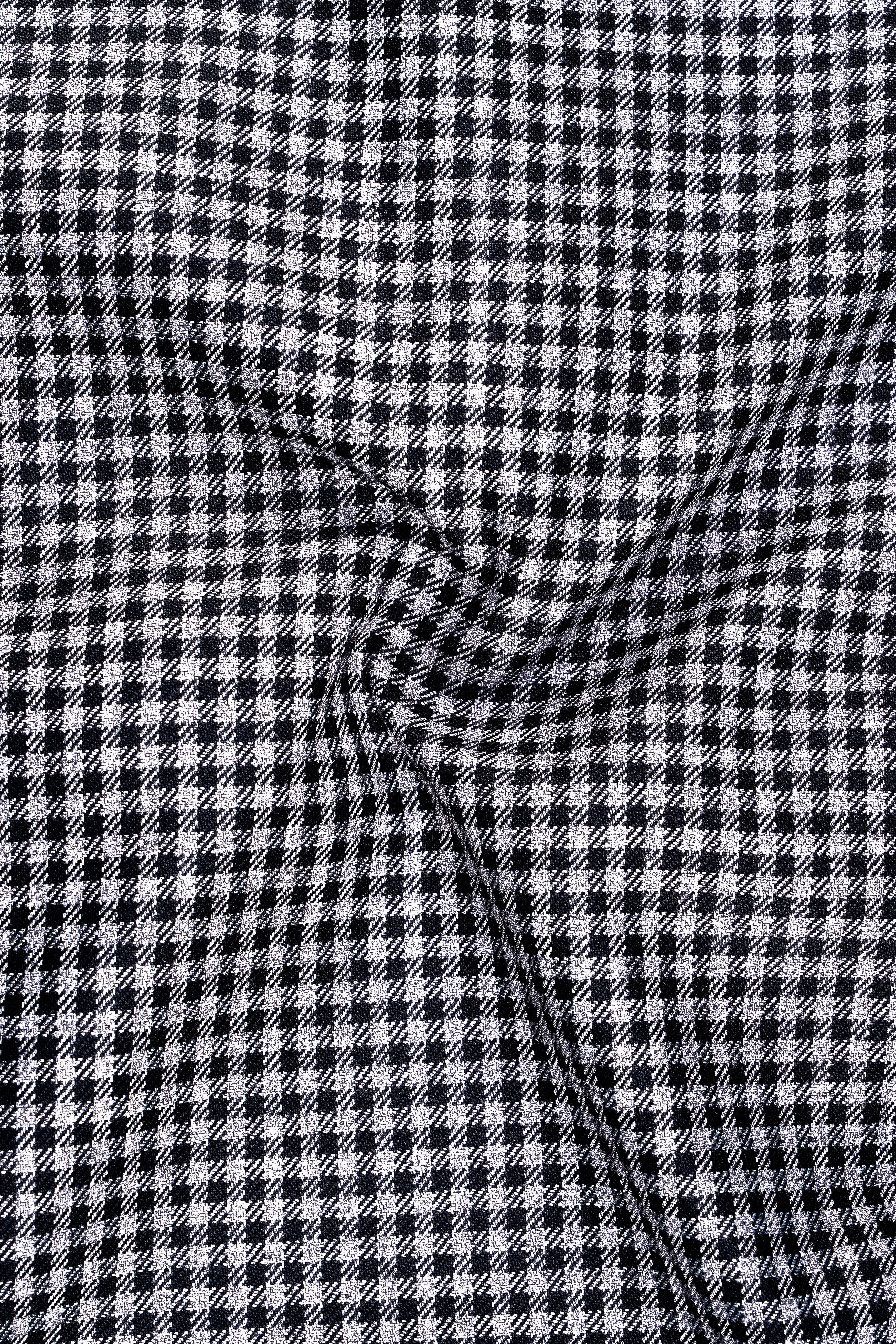 Graphite-Metallic Gray And Tuatara Gingham Plaid Tweed Single Breasted Sports Suit