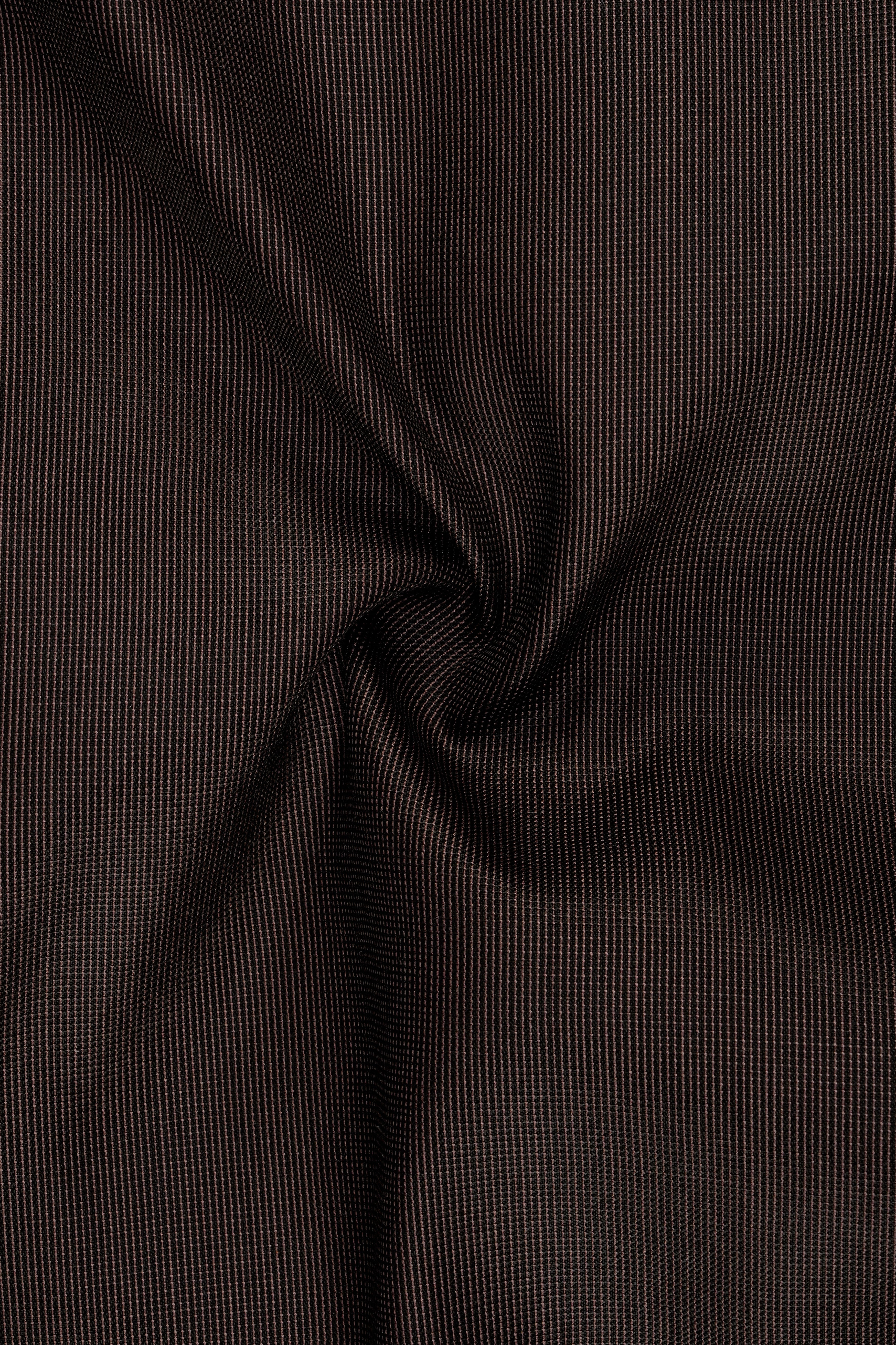 Brunvoro-Acadia Brown Textured Wool Rich Single Breasted Suit