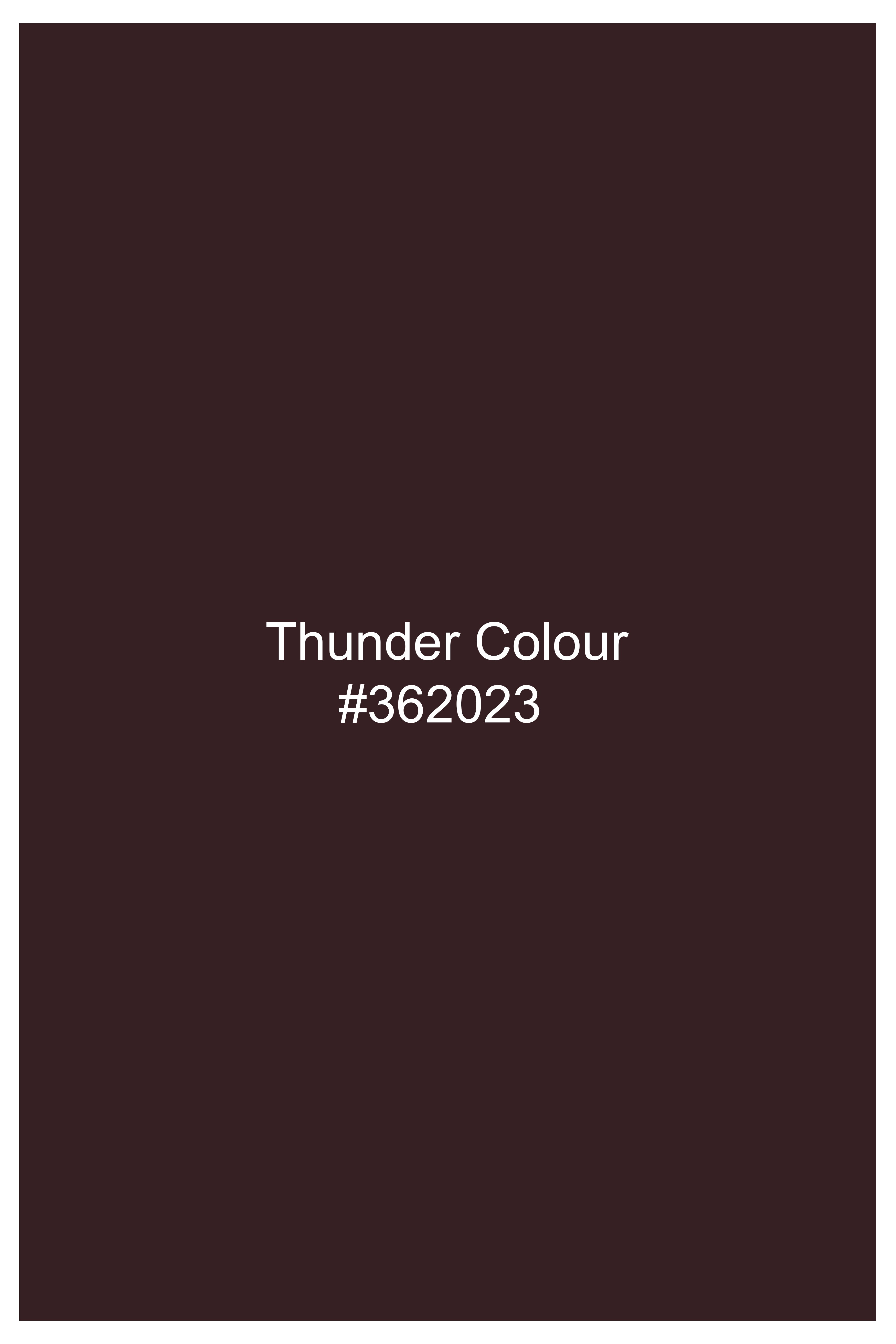 Aurethund-Thunder Brown Plaid Wool Rich Single Brested Suit