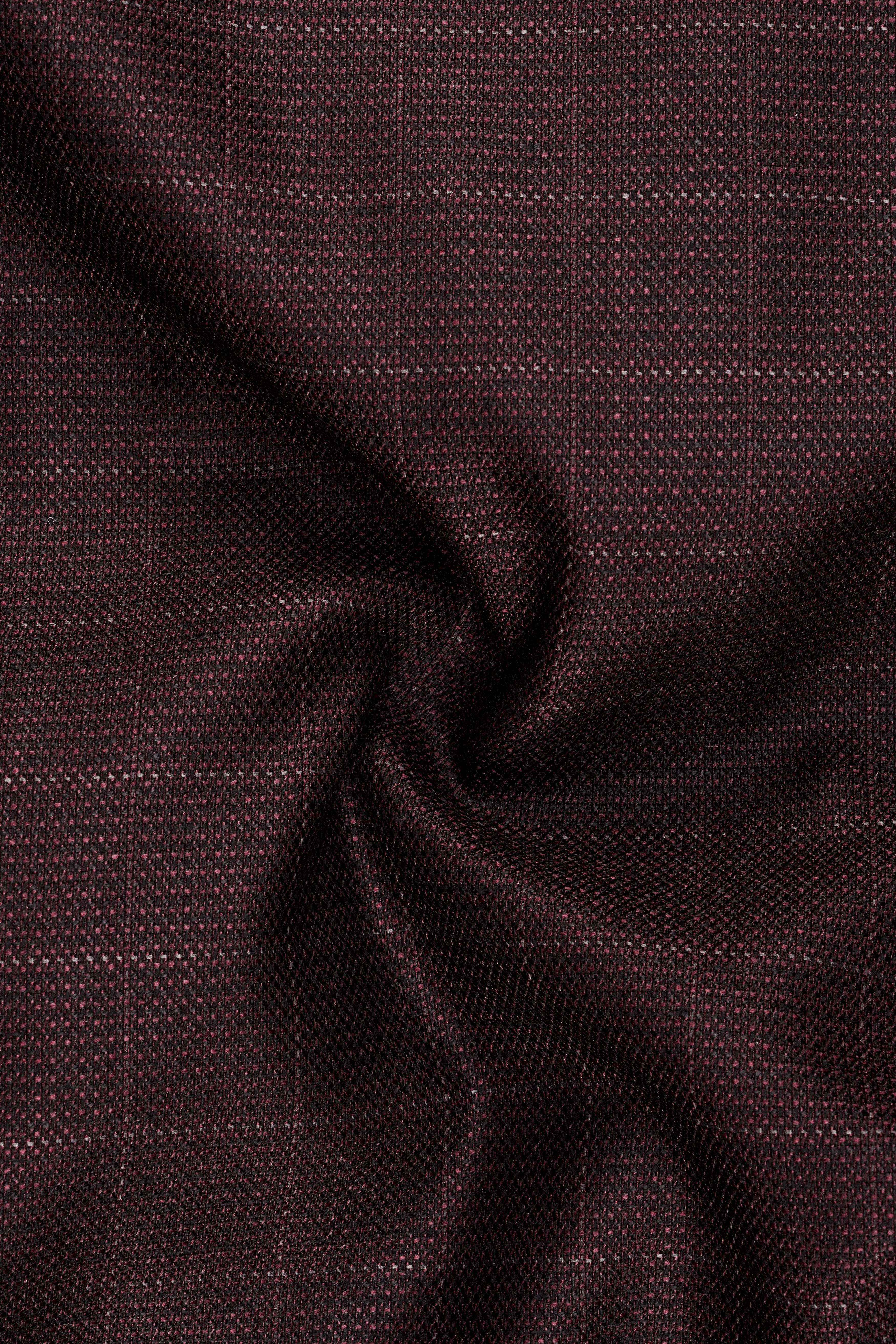 Aurethund-Thunder Brown Plaid Wool Rich Single Brested Suit