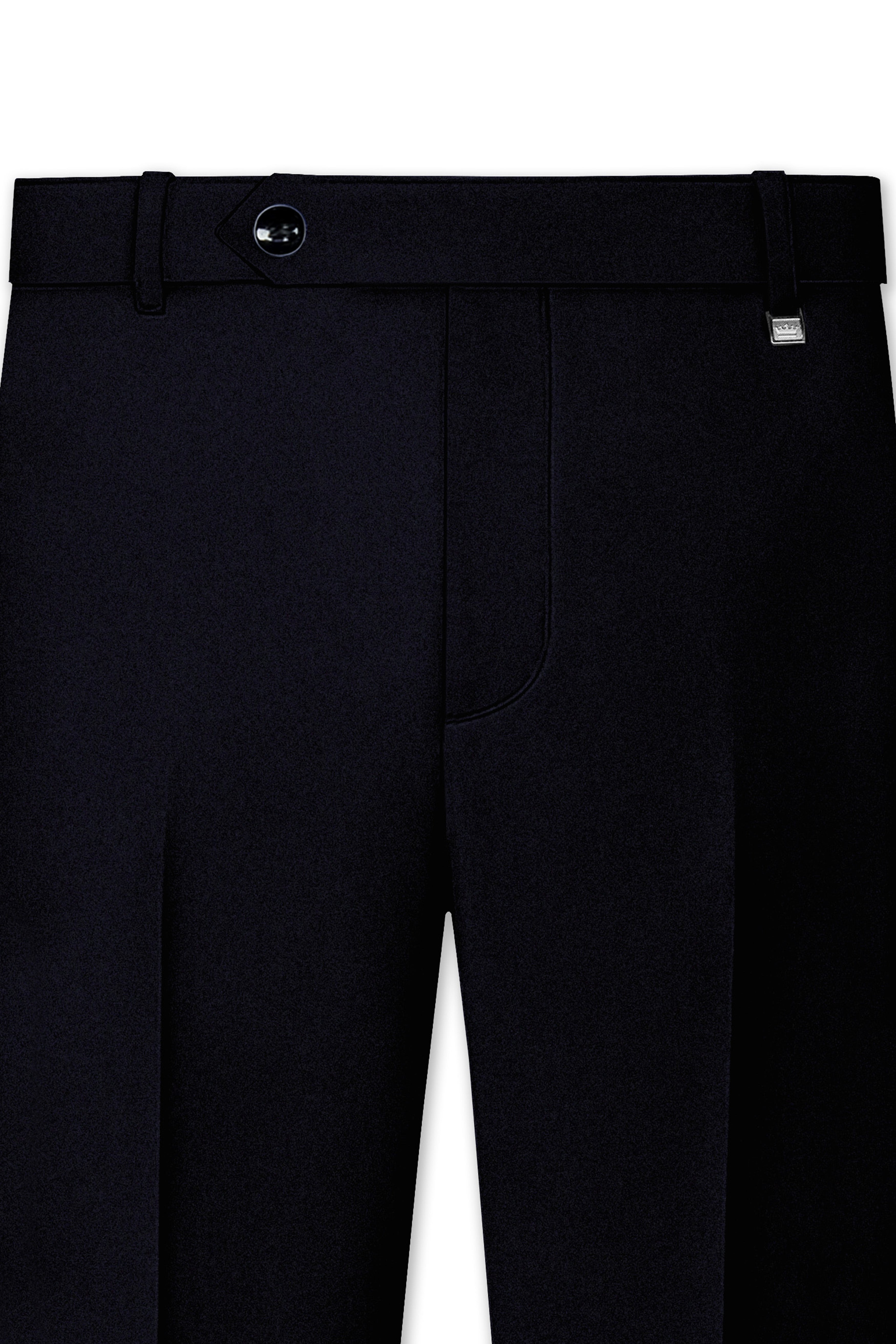 Aozora-Japanese Marine Blue 4-Way Stretch Wrinkle-Free Wool Rich Double Breasted Suit