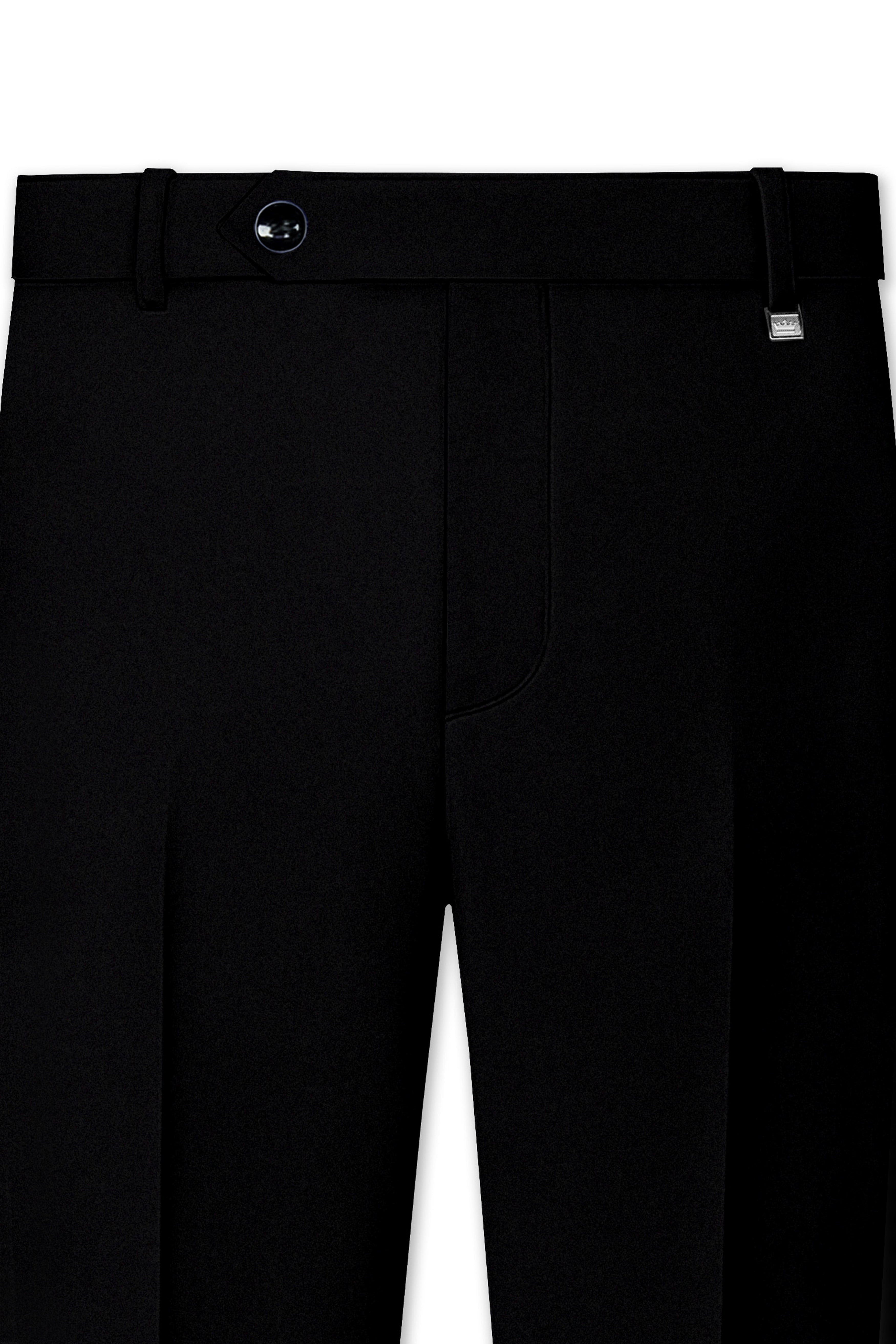 Kuro-Japanese Jade Black 4-Way Stretch Wrinkle-Free Wool Rich Tuxedo Suit