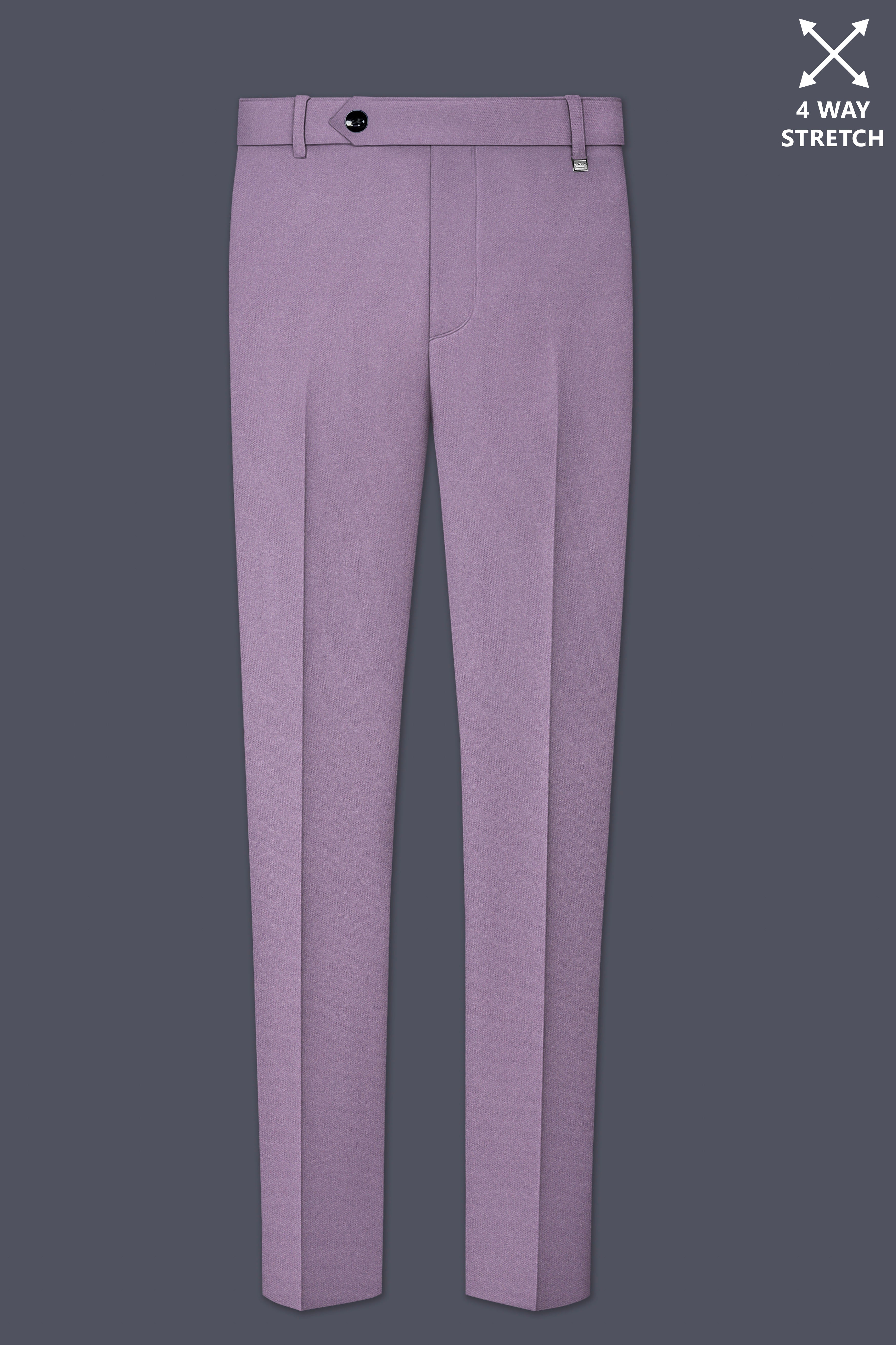 Violeto-Korean Mobster Purple 4-Way Stretch Wool Rich Tuxedo Suit