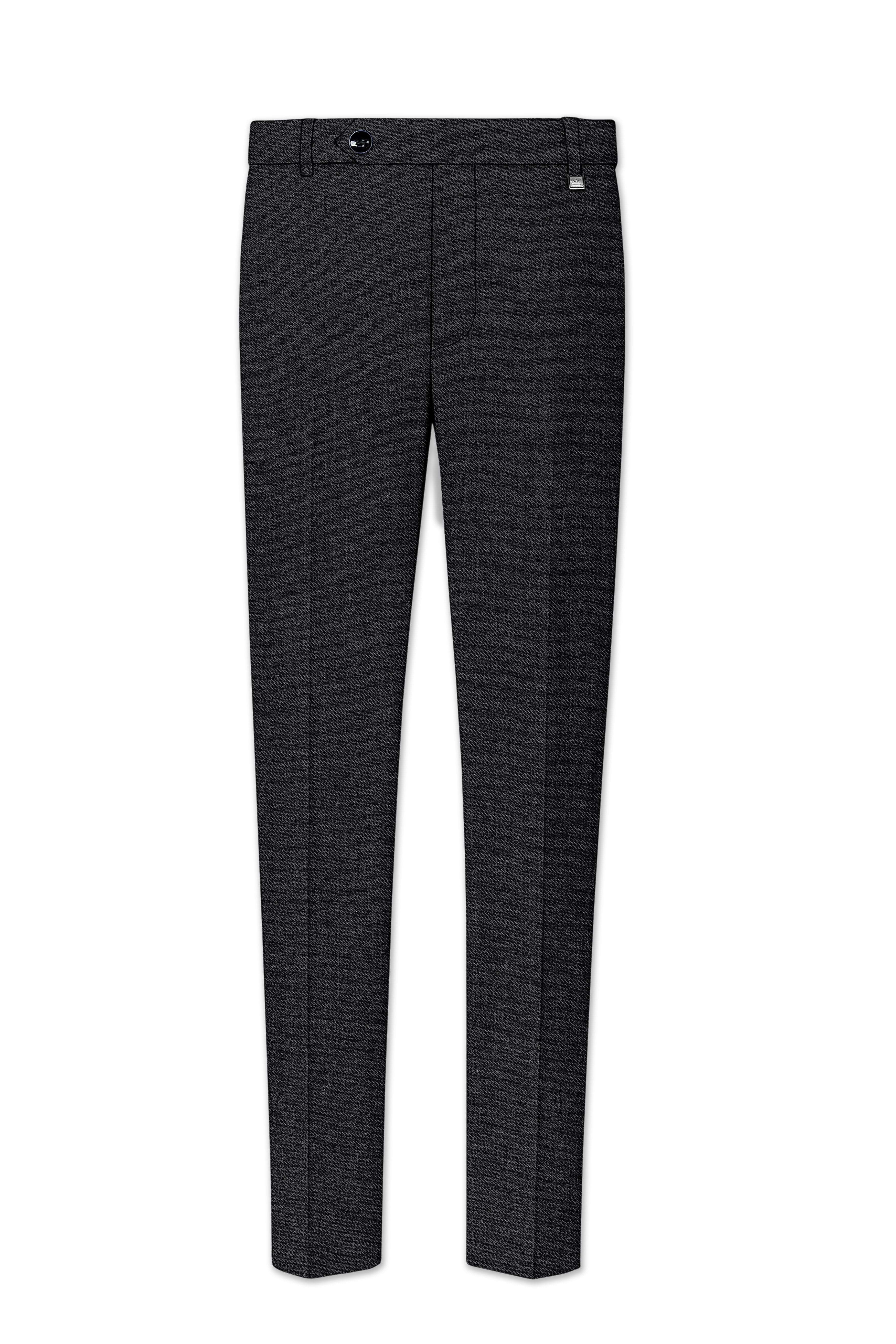 Cinerro-Mine Shaft Gray Textured Tweed Single Breasted Sports Suit