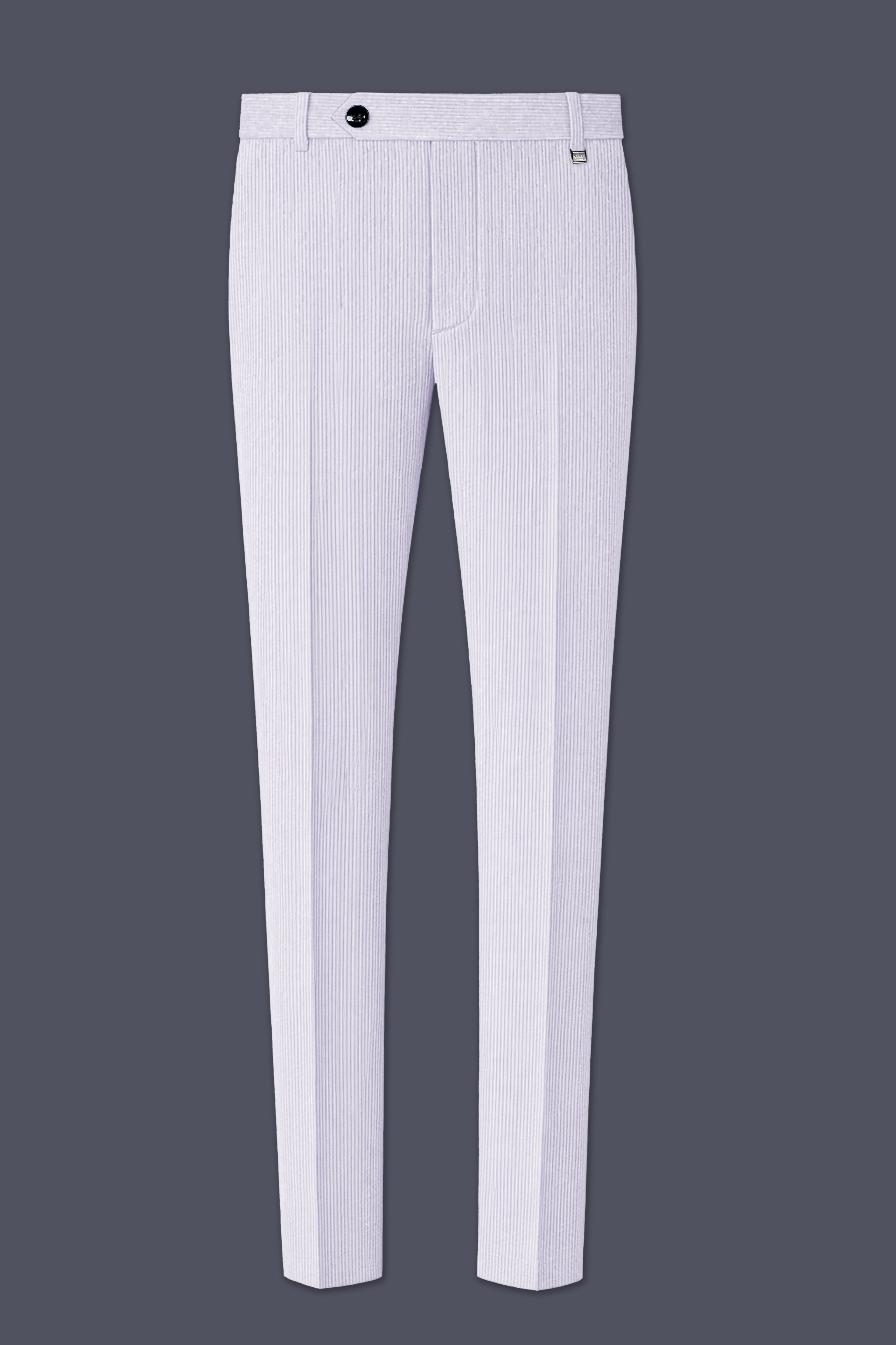 Auremerc-Mercury Gray Corduroy Single Breasted Sports Suit