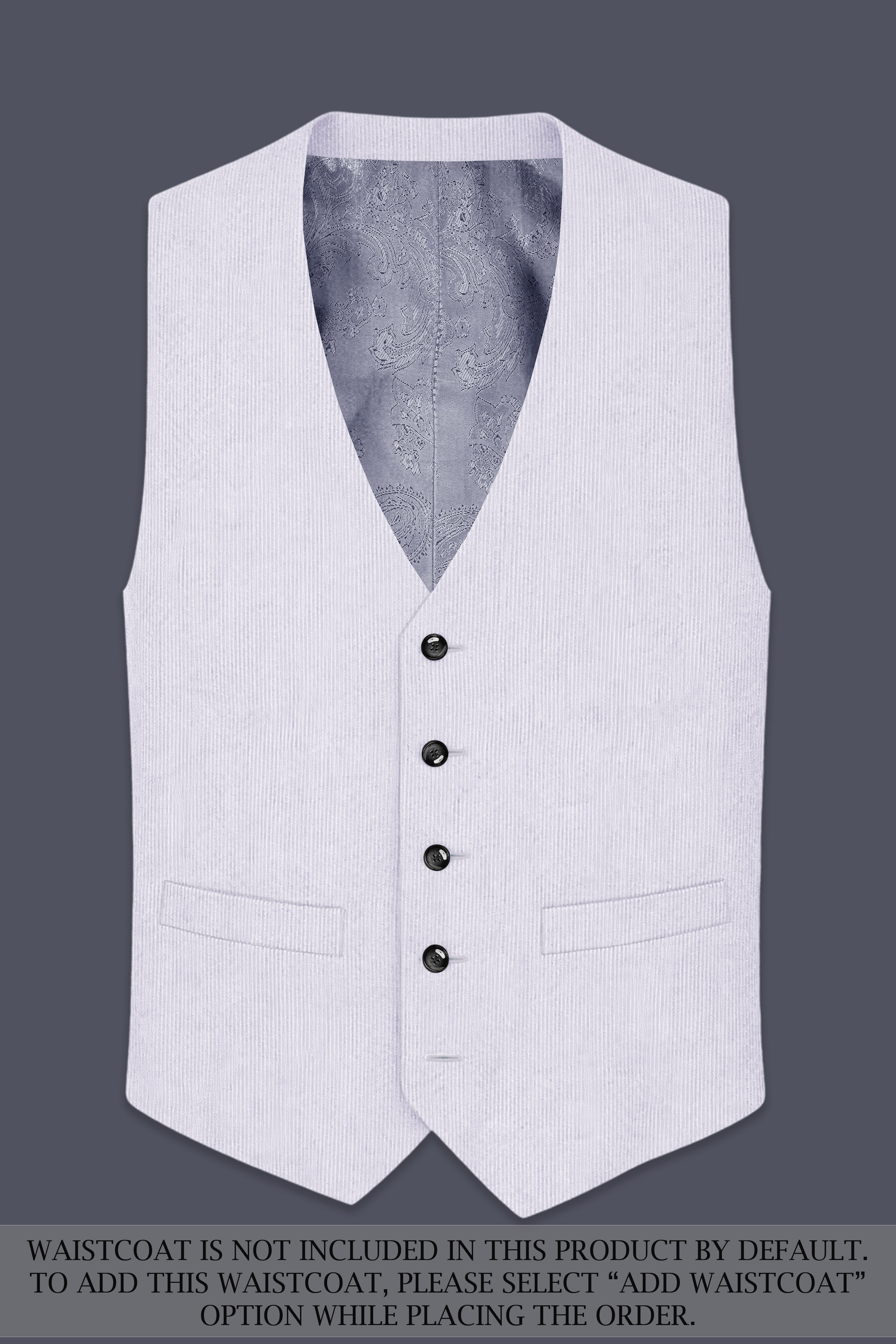 Auremerc-Mercury Gray Corduroy Single Breasted Sports Suit