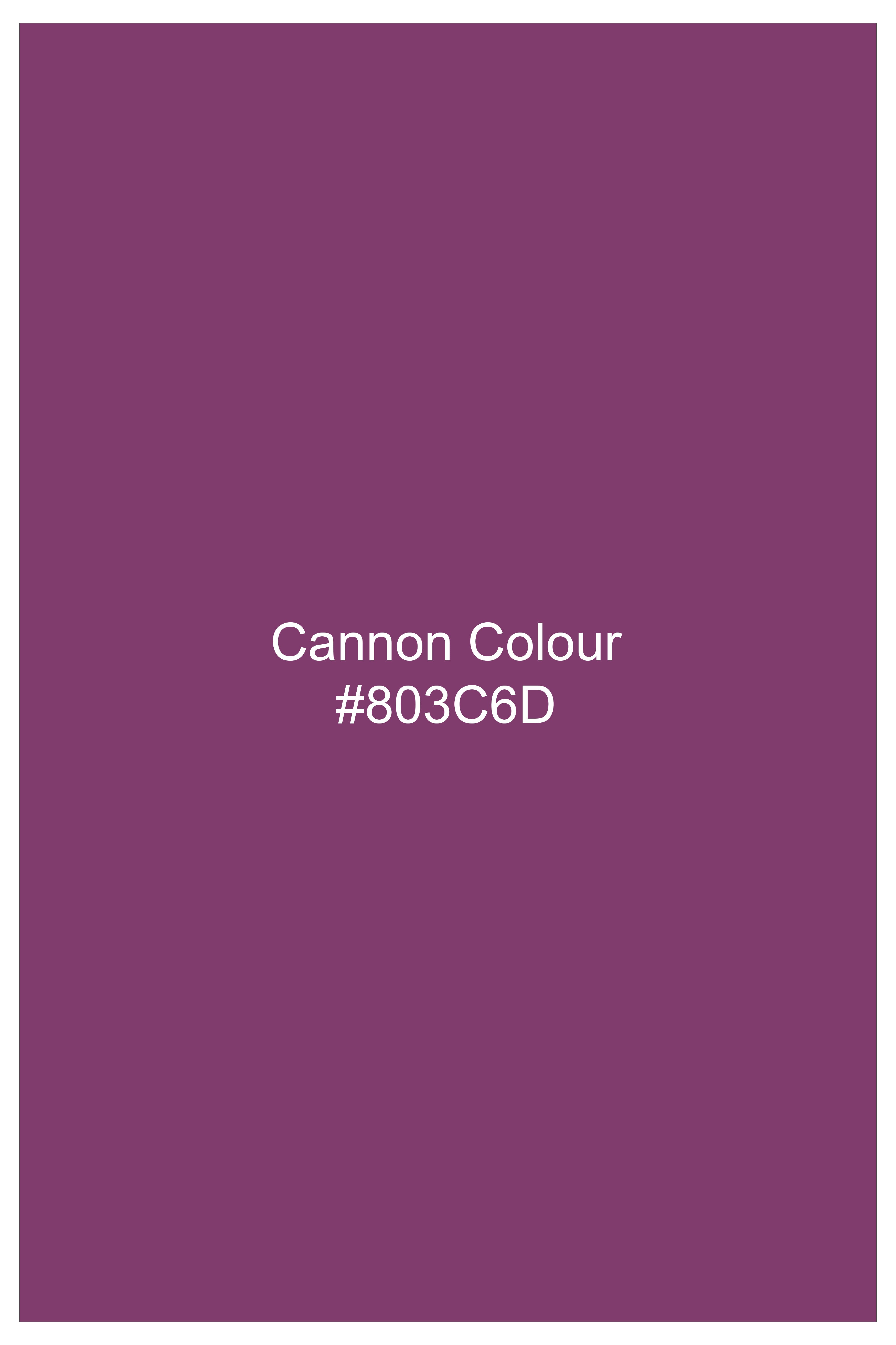 Imperial-Cannon Purple Velvet Peak Lapel Tuxedo Suit