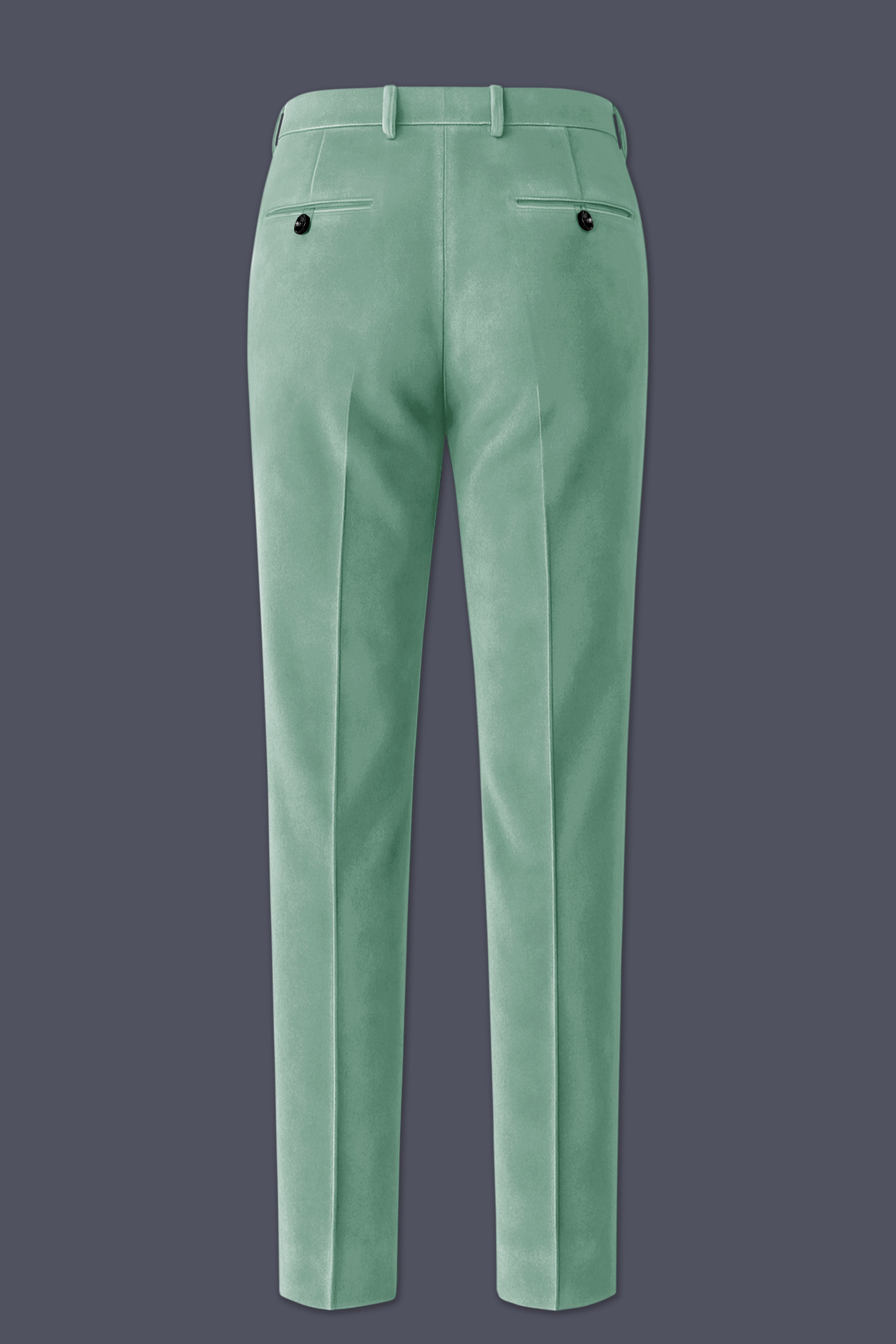 Viridian-Oxley Green Velvet Peak Lapel Tuxedo Suit
