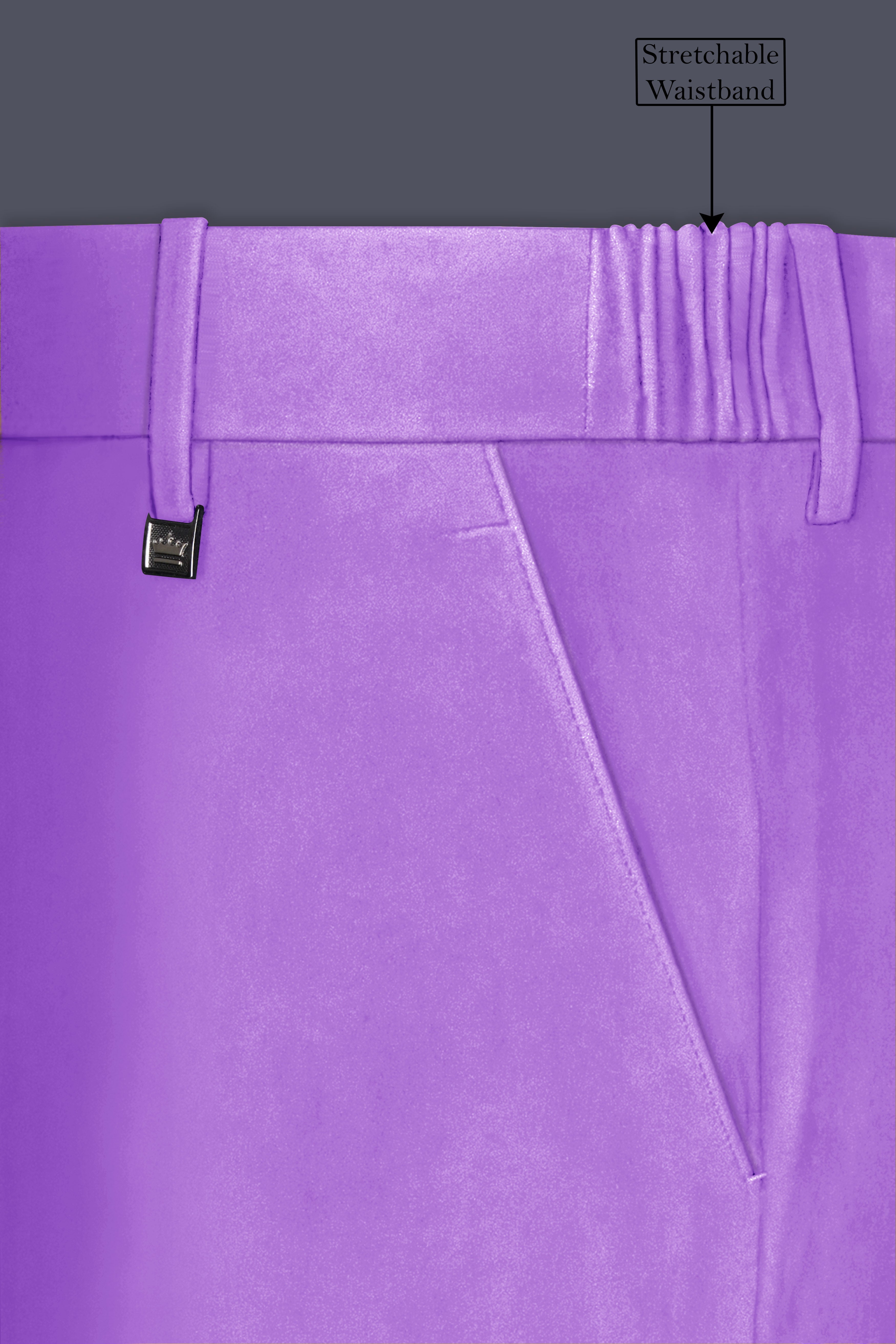 Orchid-Wisteria Purple Velvet Peak Lapel Tuxedo Suit