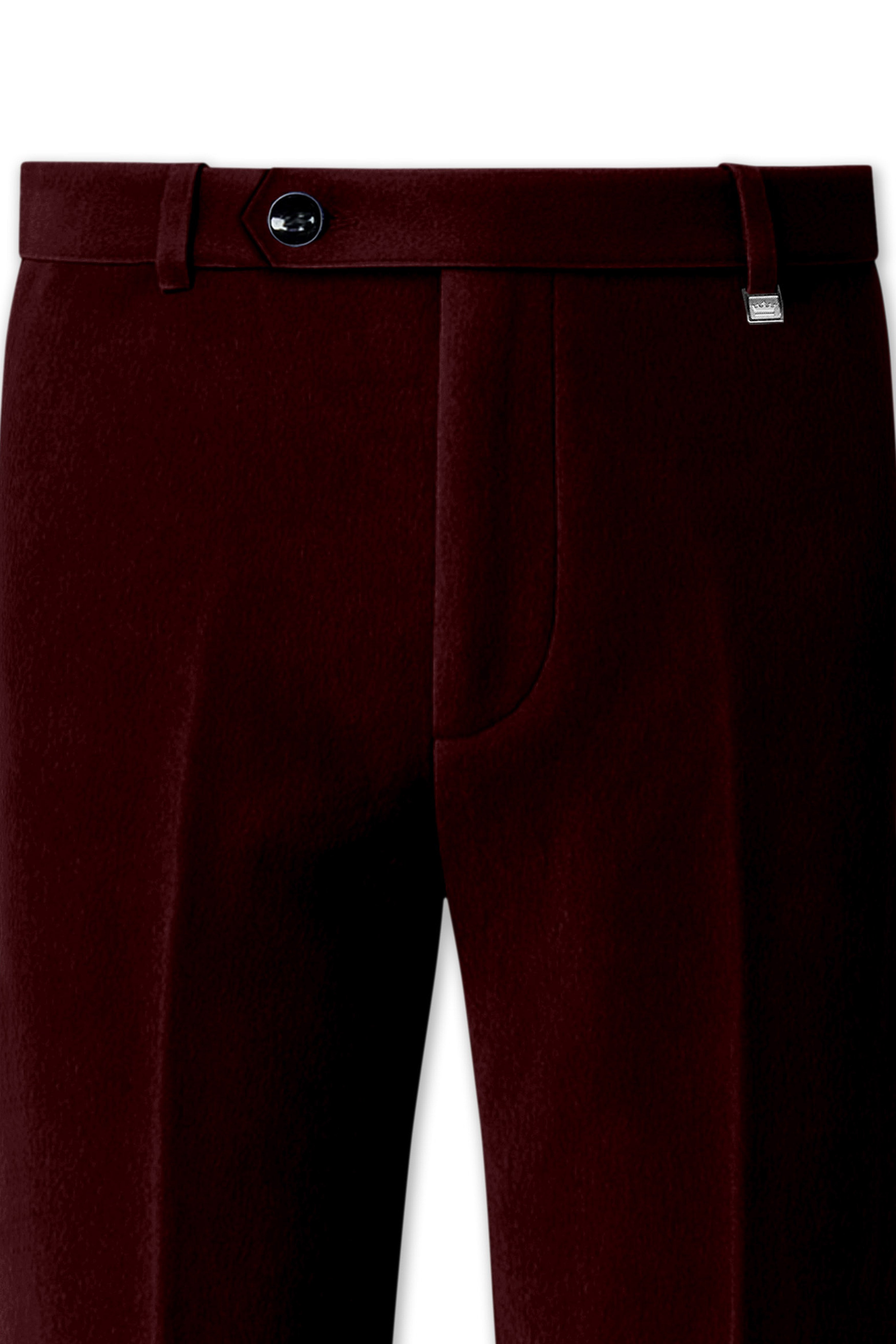 Heritage-Creole Maroon Velvet Peak Lapel Tuxedo Suit