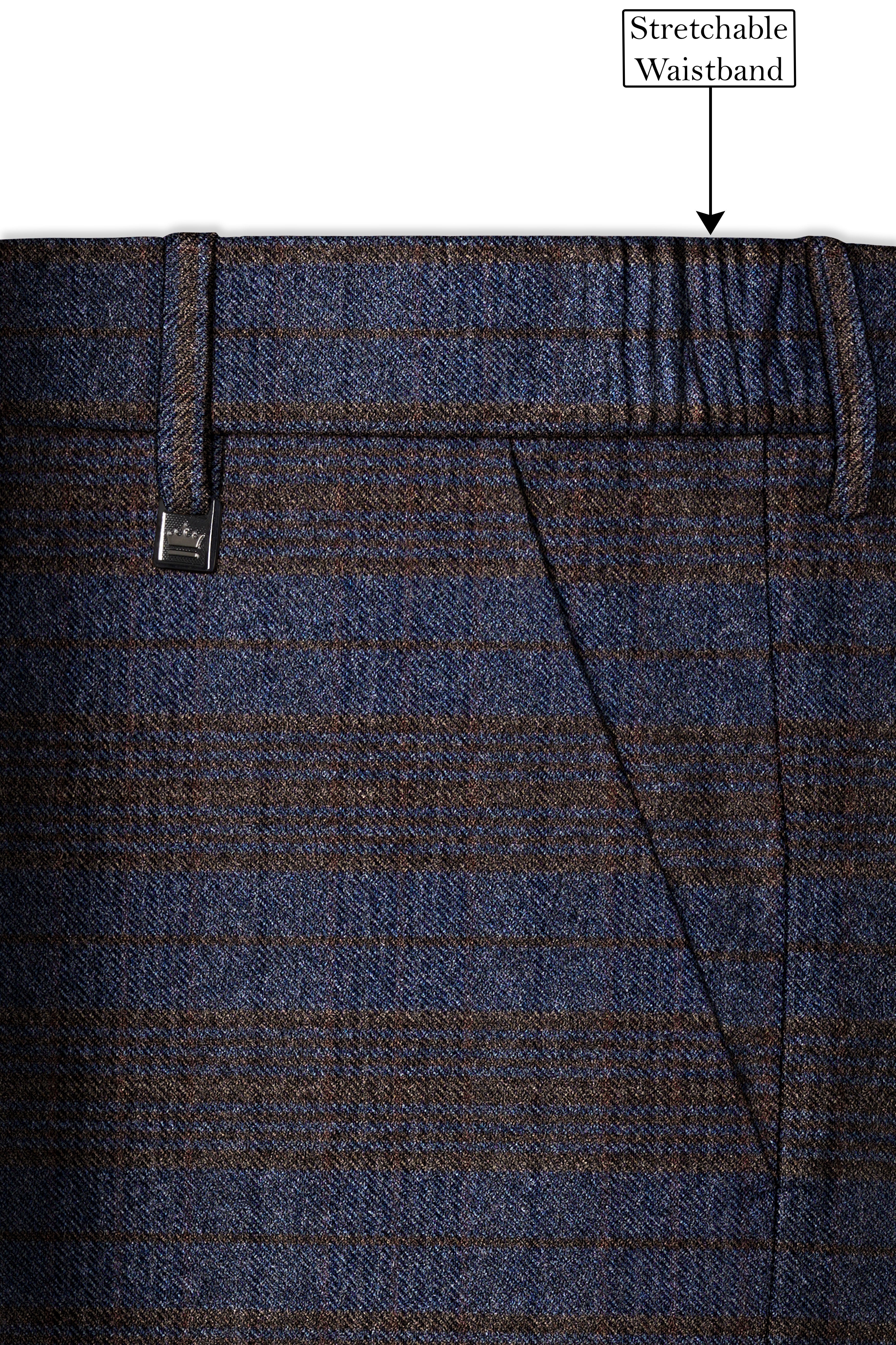 Velourish-Tealish Blue And Tuatara Gray Glen Plaid Tweed Double Breasted Suits