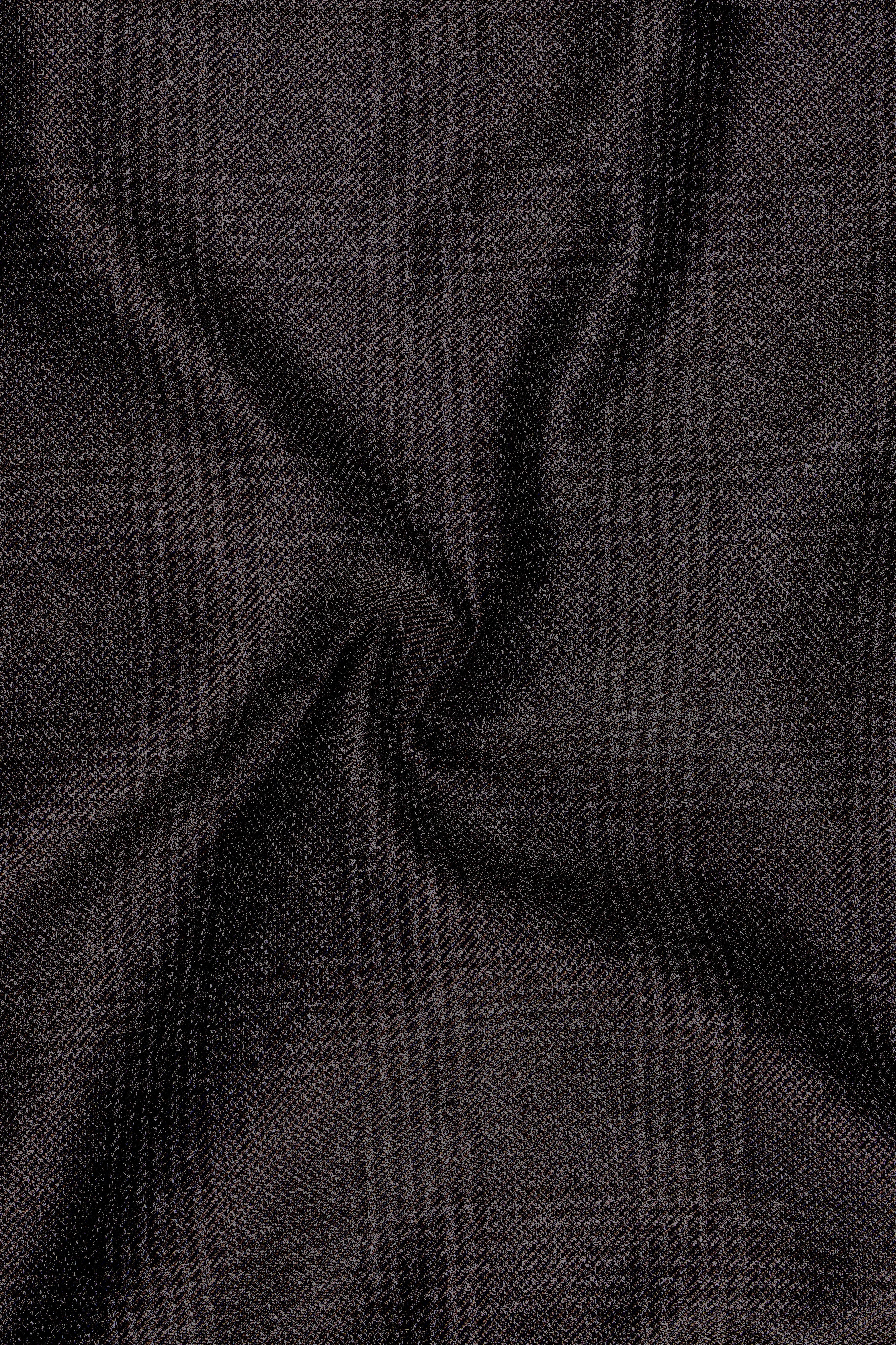 Bruno-Chicago Brown Wales Plaid Tweed Double Breasted Suits
