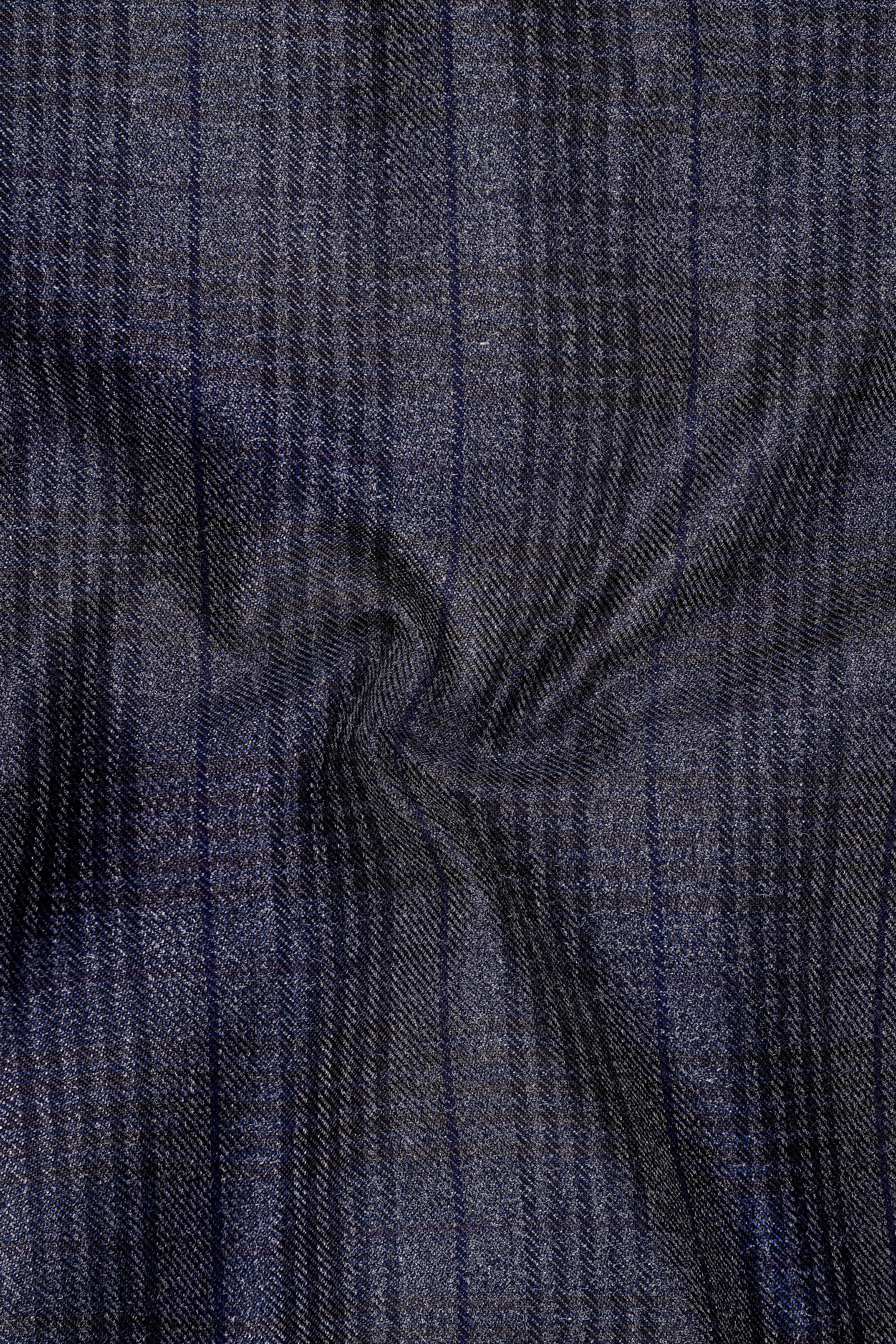 Horizon-Martinique Blue windowpane Tweed Single Breasted Sports Suits