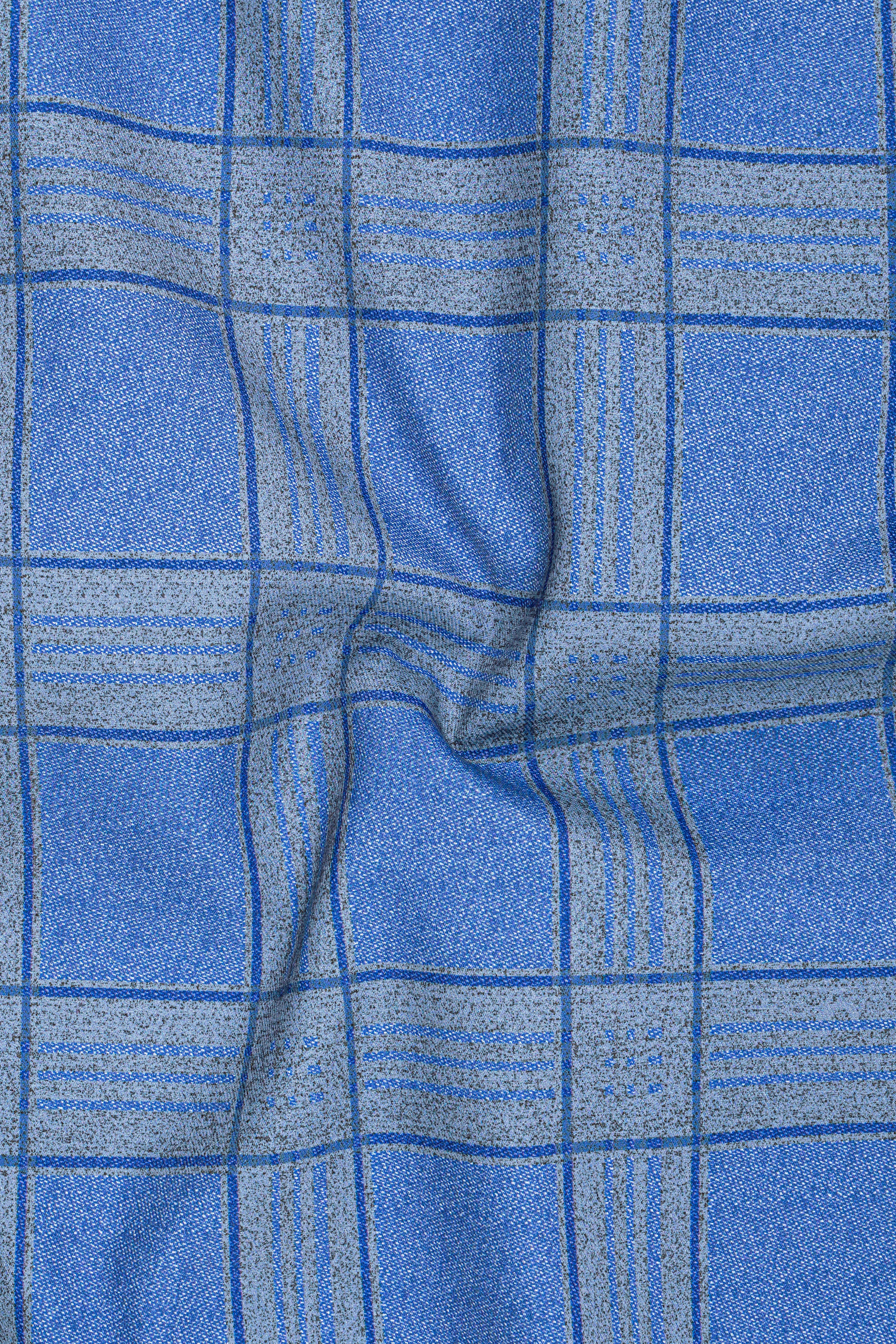 Mariner-Danube Blue Wool Blend Single Breasted Suit