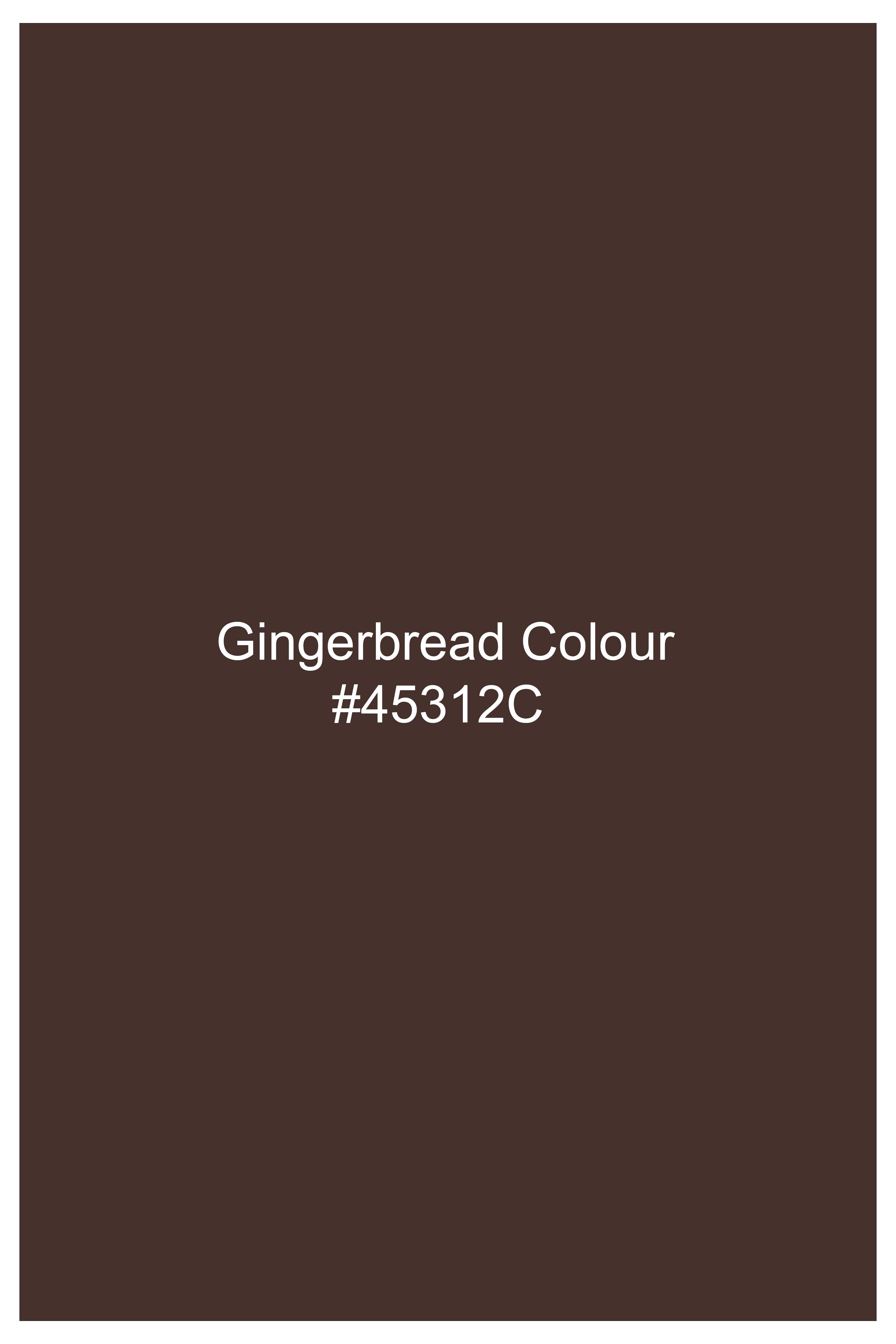 Cedar-Gingerbread Brown Plaid Wool blend Double Brested Suit