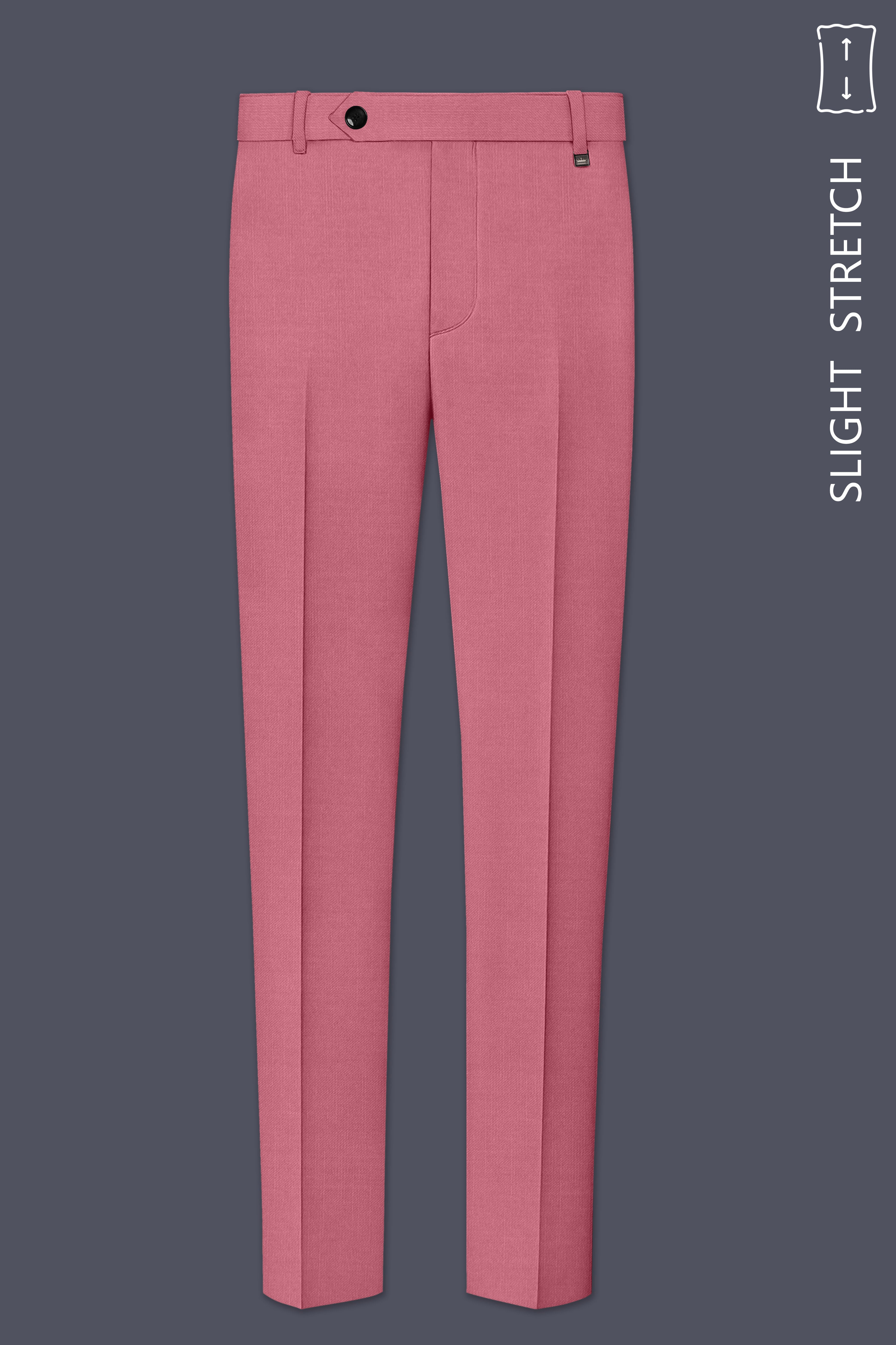 Soleil-Peach Wool Rich Slight Stretch Single Breasted Suit
