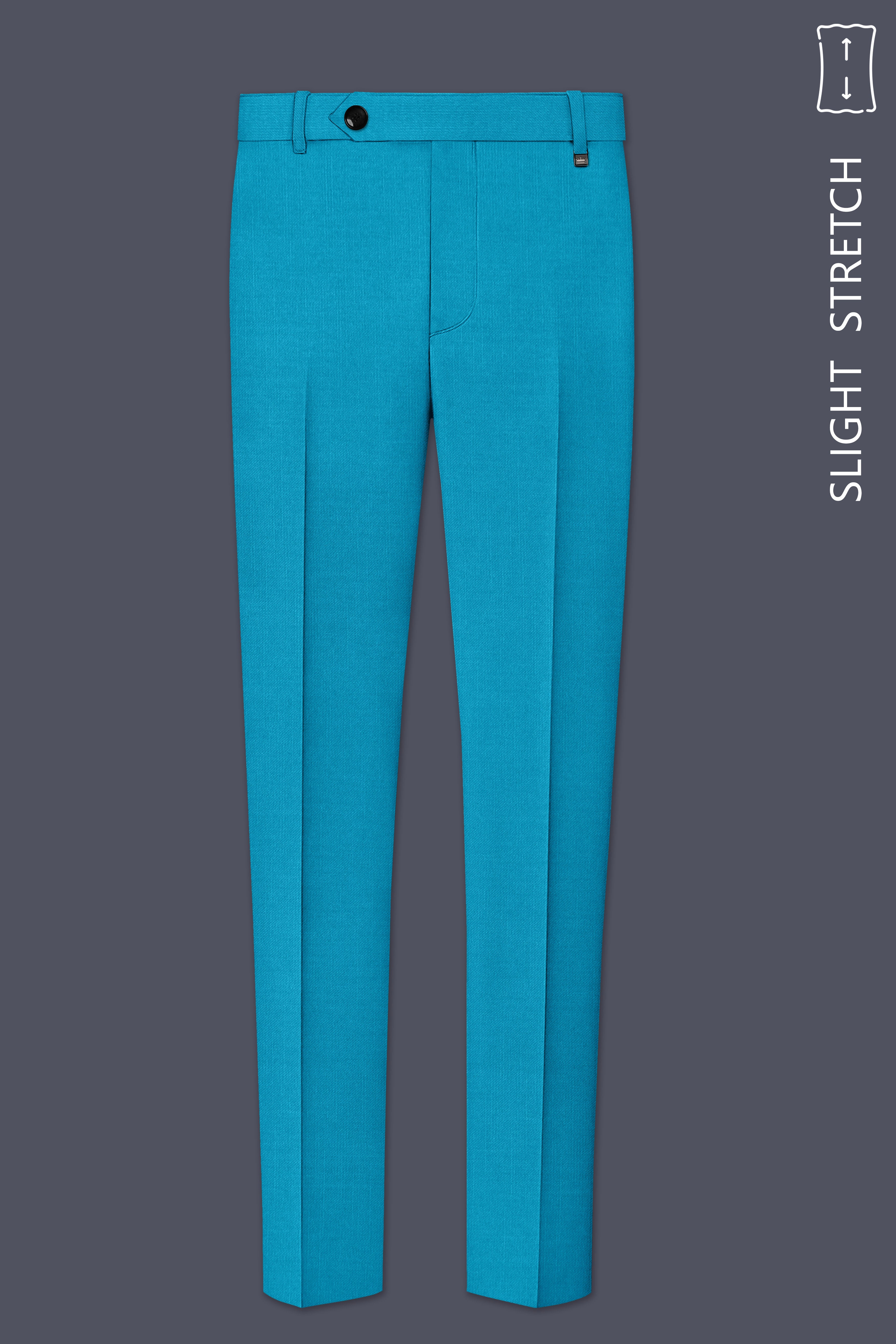 Atlantic-Bondi Blue Wool Rich Slight Stretch Single Breasted Suit